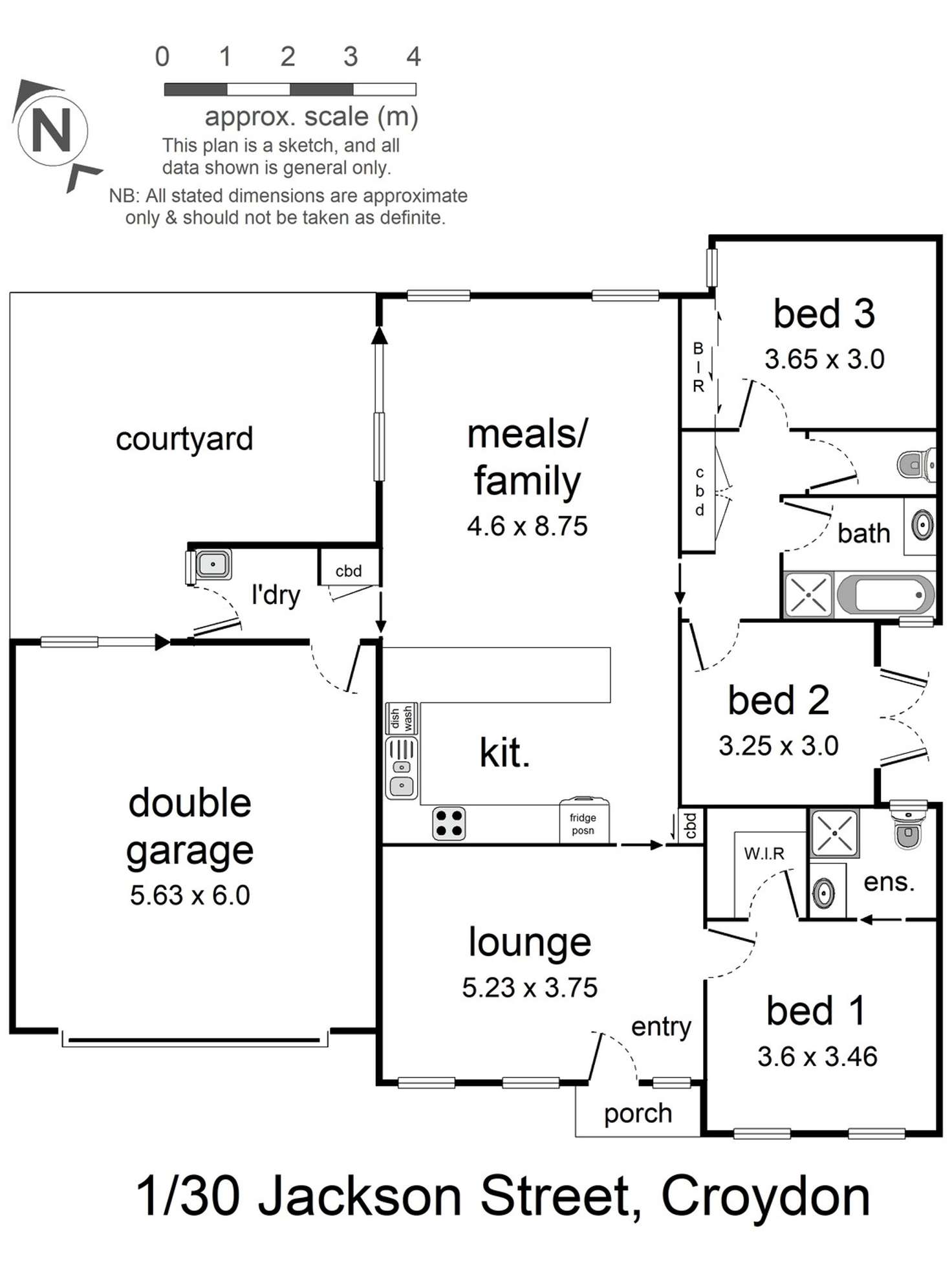 Floorplan of Homely house listing, 1/30 Jackson Street, Croydon VIC 3136