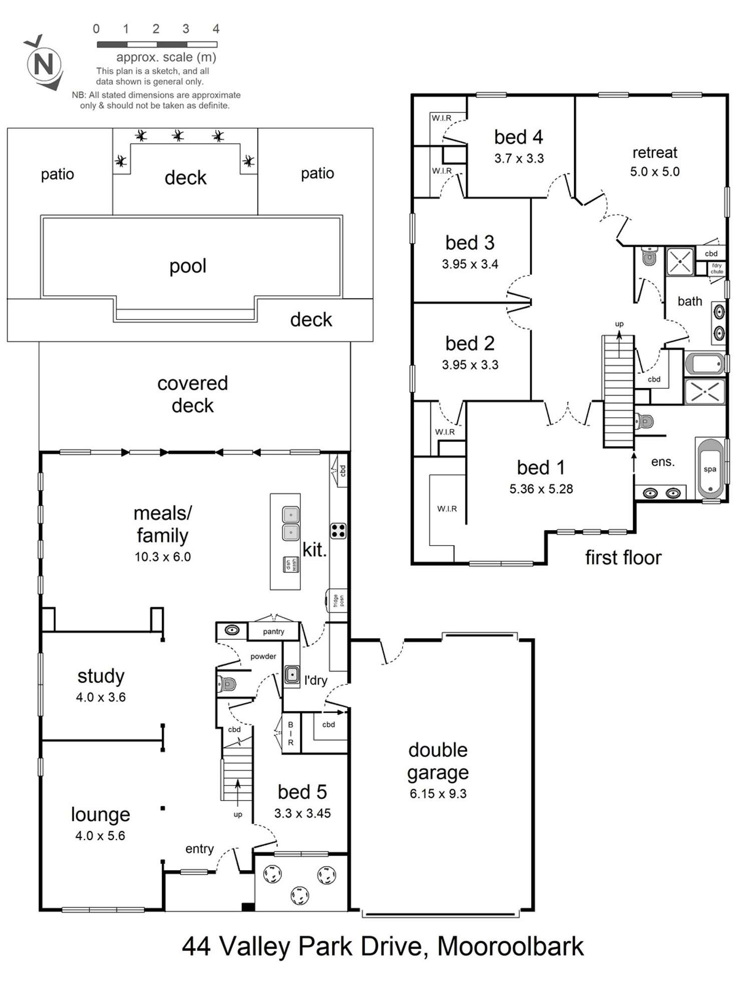 Floorplan of Homely house listing, 44 Valley Park Drive, Mooroolbark VIC 3138