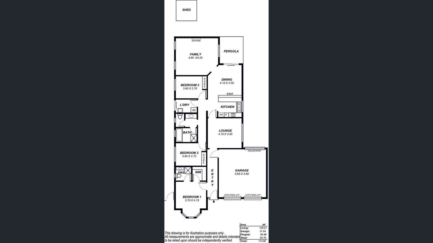 Floorplan of Homely house listing, 182 President Avenue, Andrews Farm SA 5114