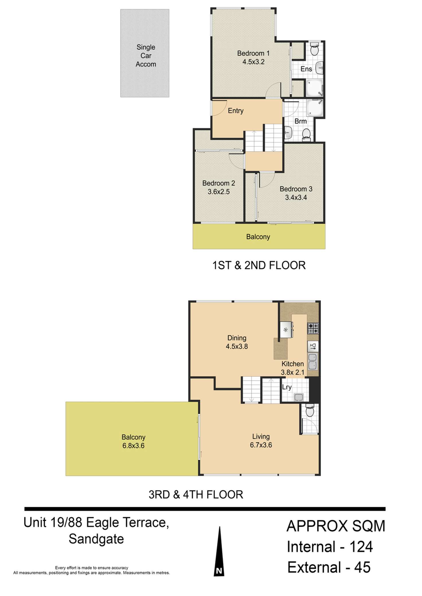 Floorplan of Homely unit listing, 19/88 Eagle Terrace, Sandgate QLD 4017