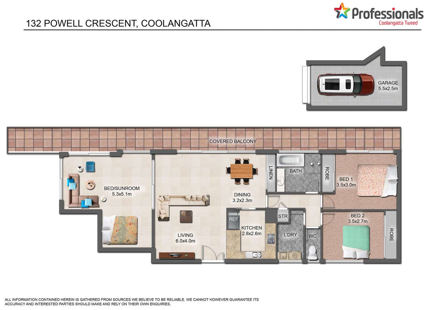 Floorplan of Homely apartment listing, 1/32 Powell Crescent, Coolangatta QLD 4225