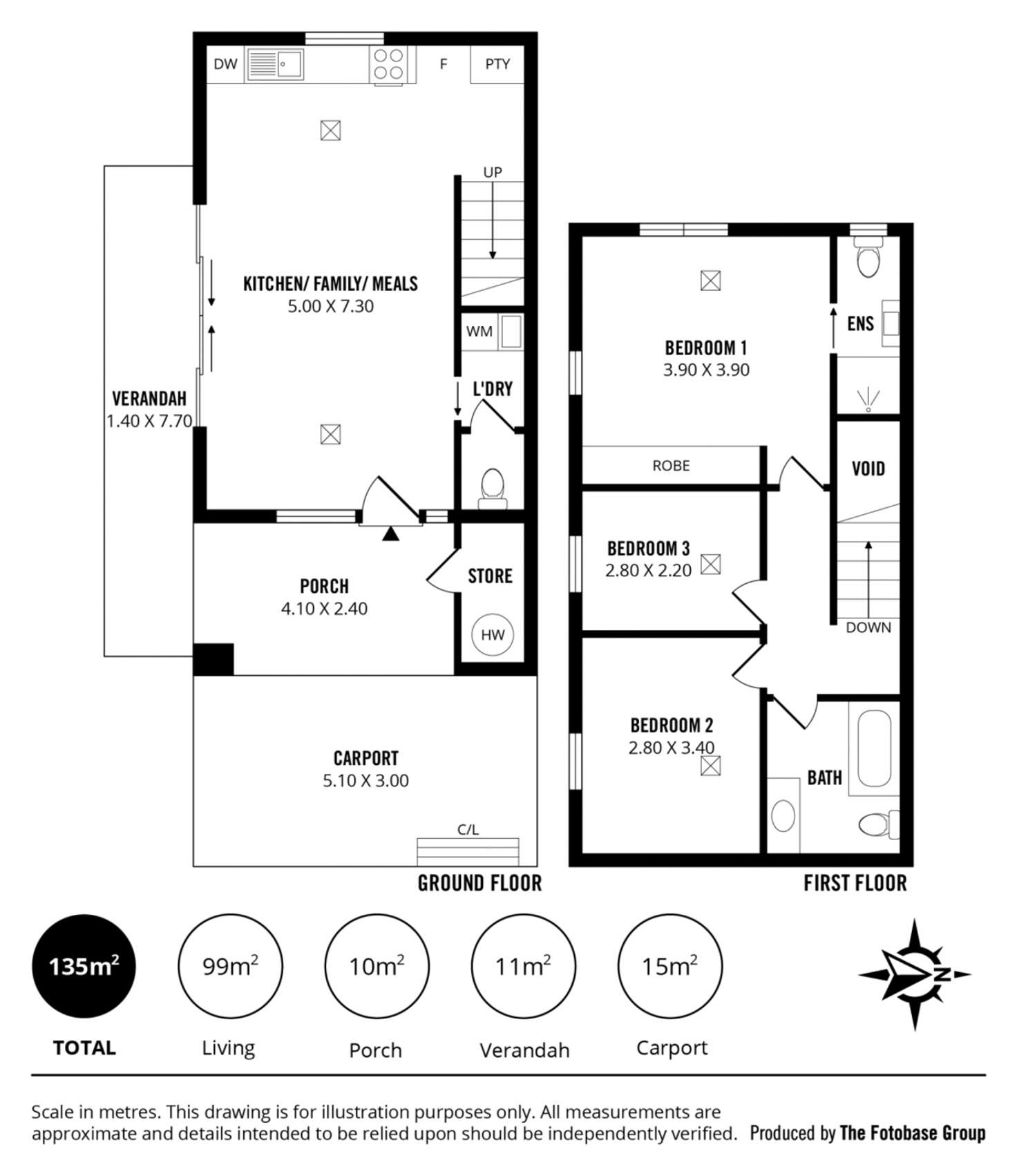 Floorplan of Homely townhouse listing, 8c Galloway Road, Christies Beach SA 5165