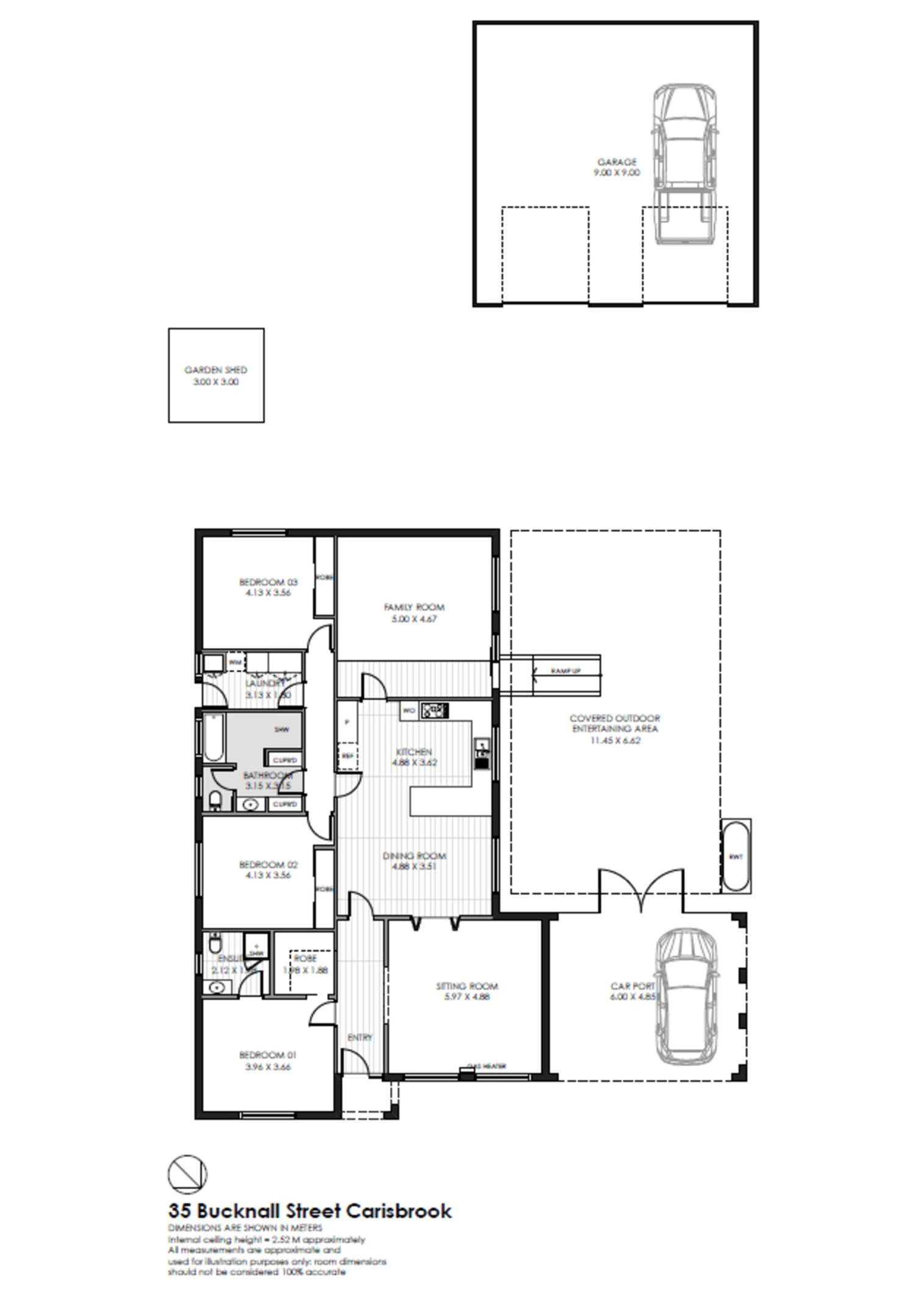 Floorplan of Homely house listing, 35 Bucknall Street, Carisbrook VIC 3464