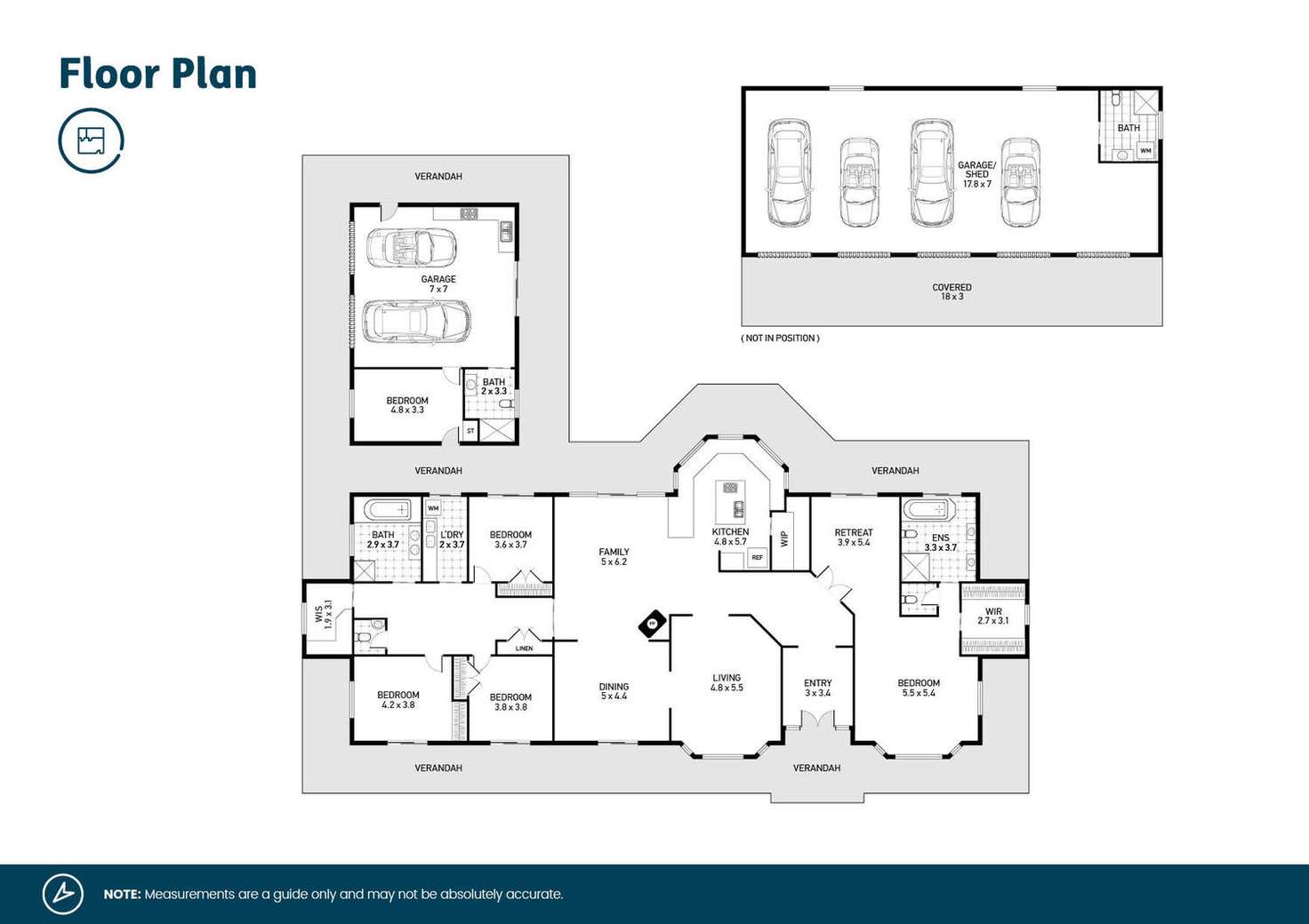 Floorplan of Homely acreageSemiRural listing, 7 Warrigal Close, Brandy Hill NSW 2324