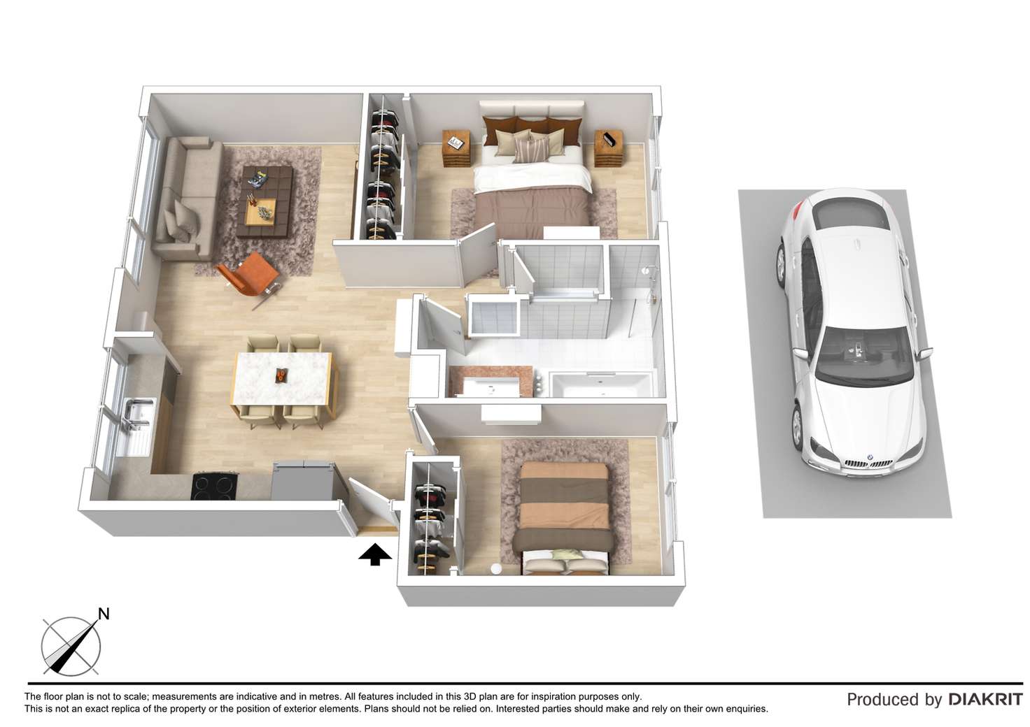 Floorplan of Homely apartment listing, 9/49 Patterson Street, Middle Park VIC 3206