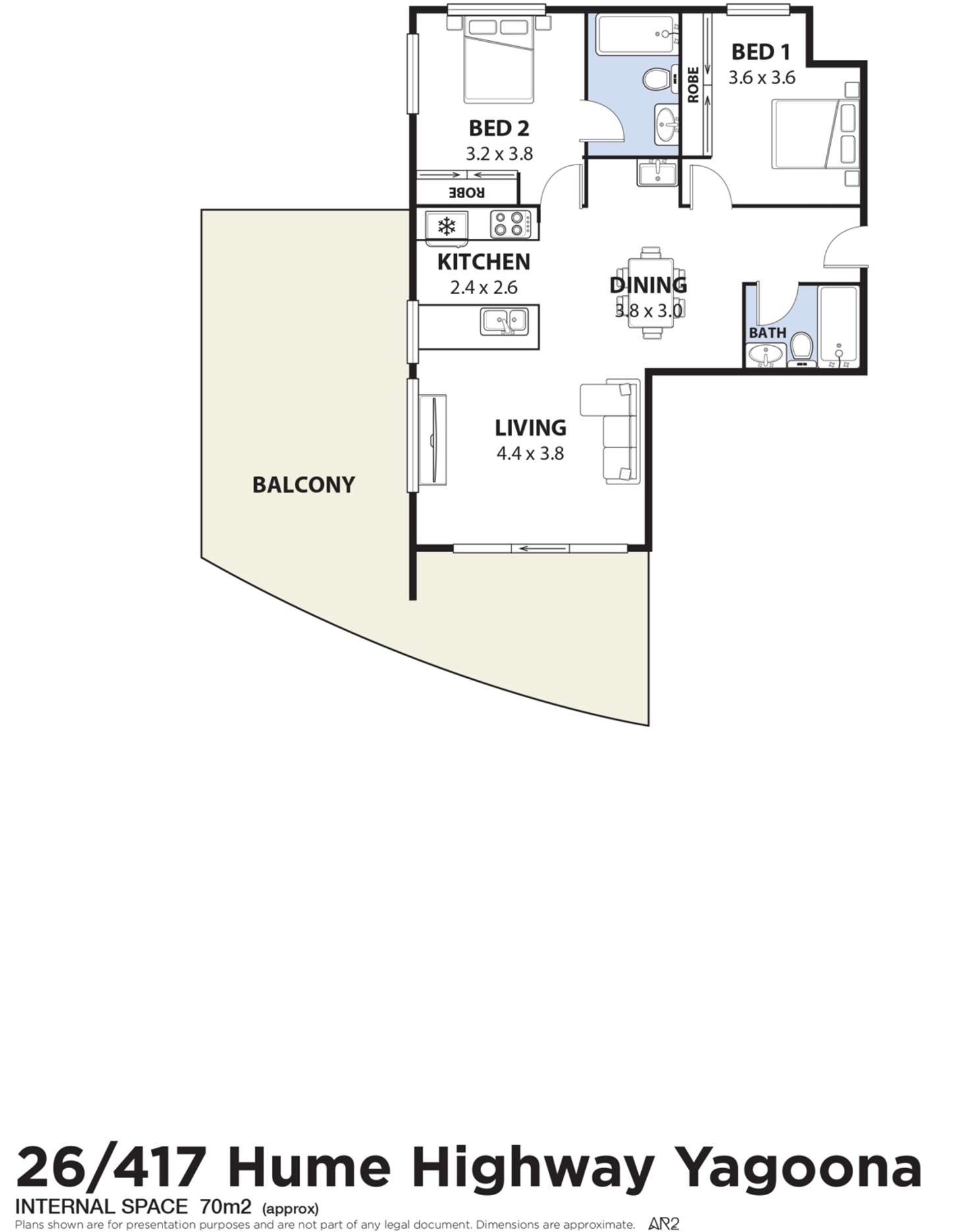 Floorplan of Homely house listing, 26/417-423 Hume Highway, Yagoona NSW 2199