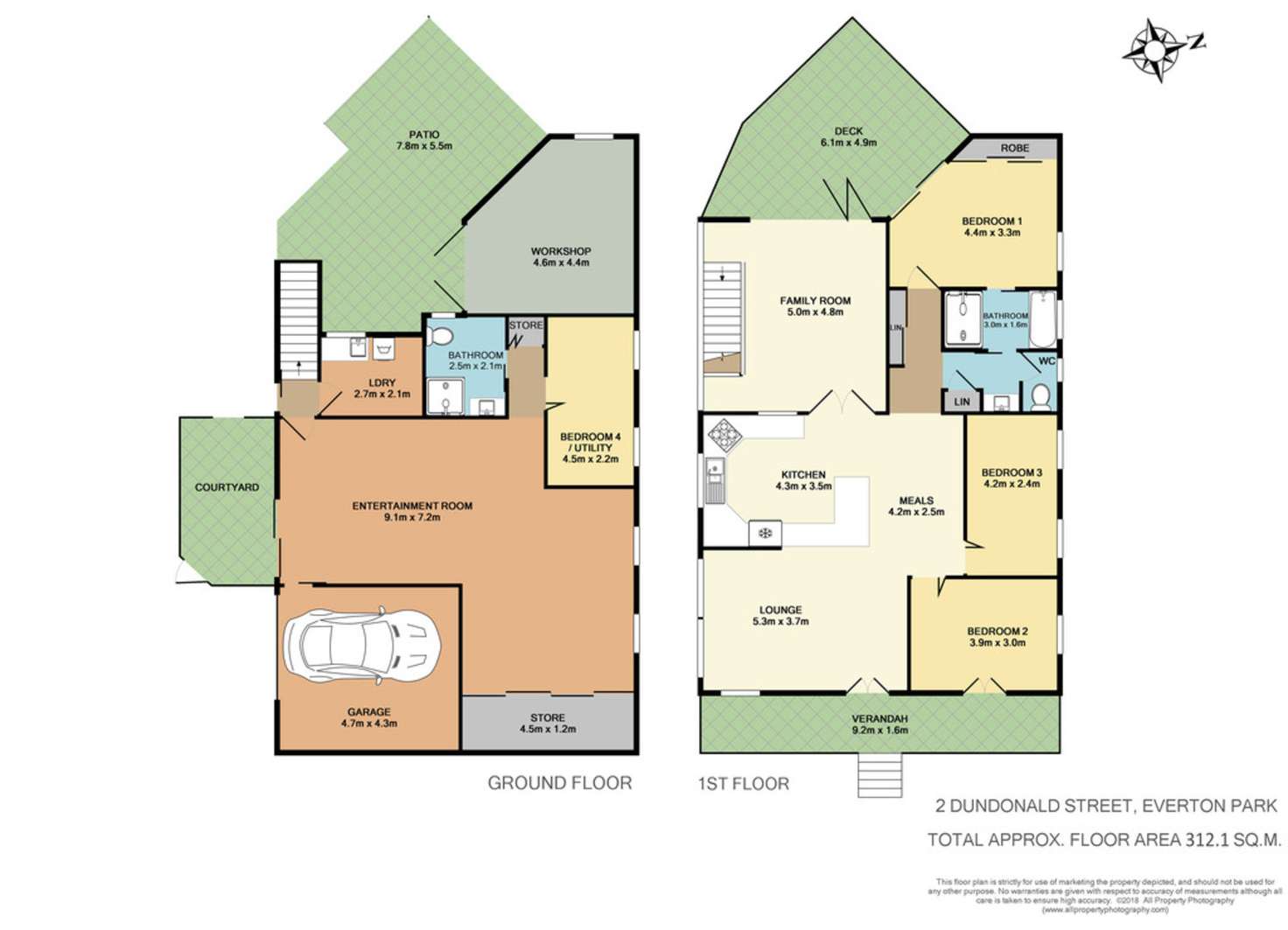 Floorplan of Homely house listing, 2 Dundonald Street, Everton Park QLD 4053