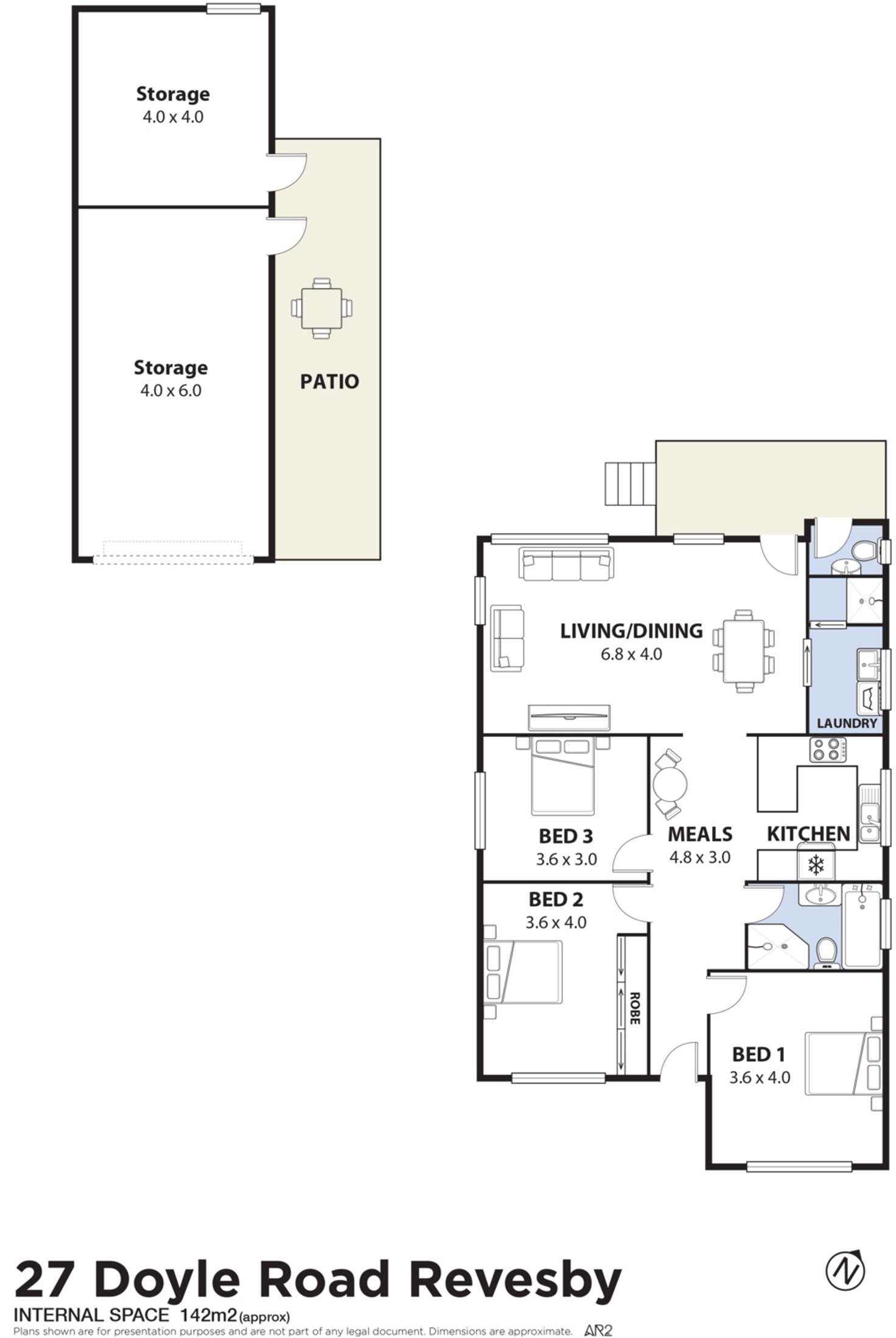 Floorplan of Homely house listing, 27 Doyle Road, Revesby NSW 2212