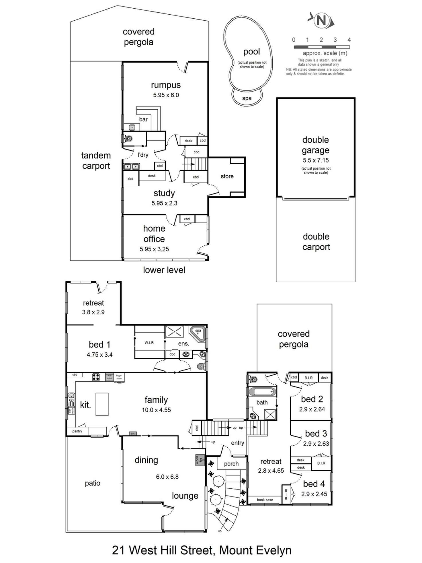 Floorplan of Homely house listing, 21 West Hill Drive, Mount Evelyn VIC 3796