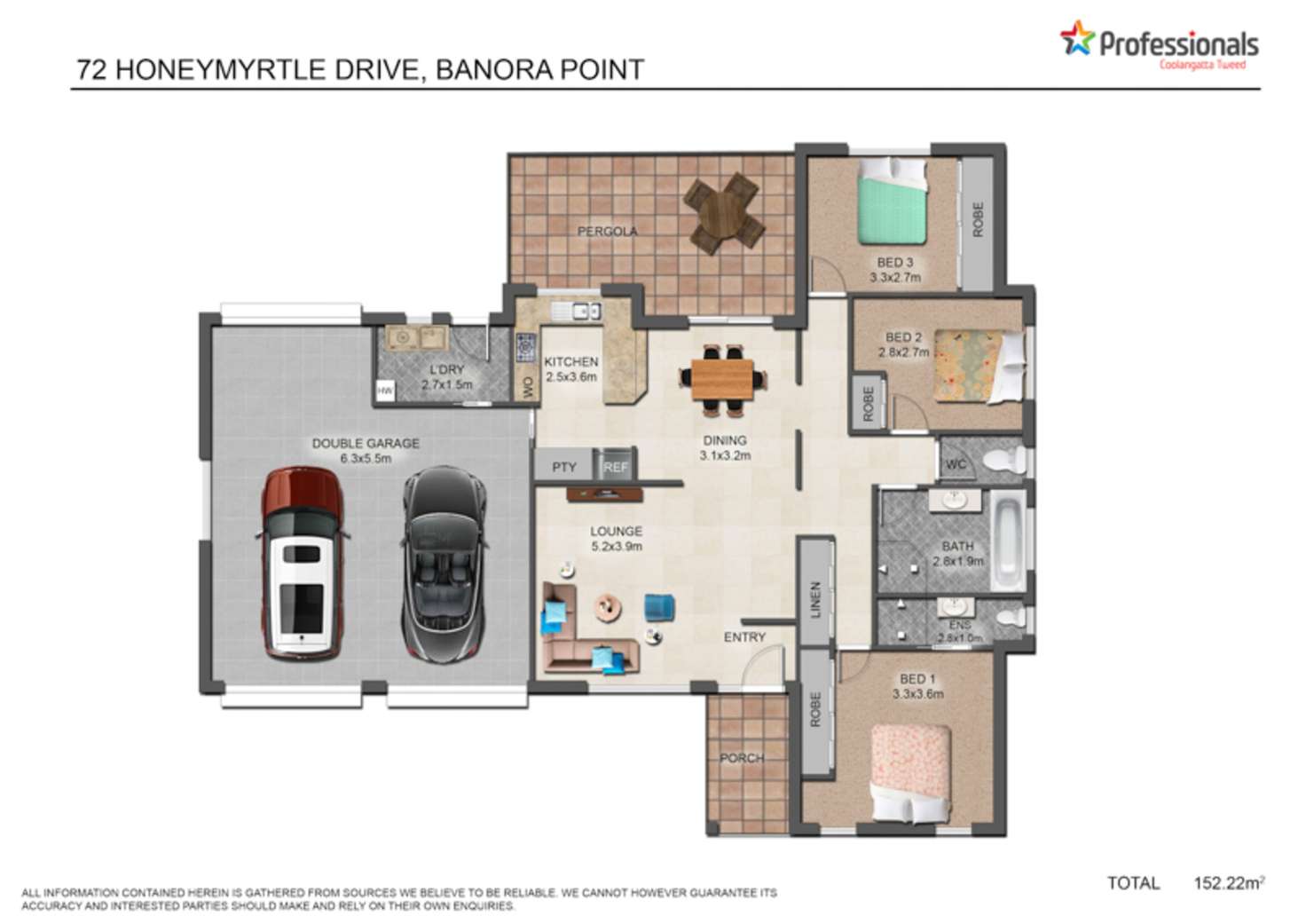 Floorplan of Homely house listing, 72 Honeymyrtle Drive, Banora Point NSW 2486