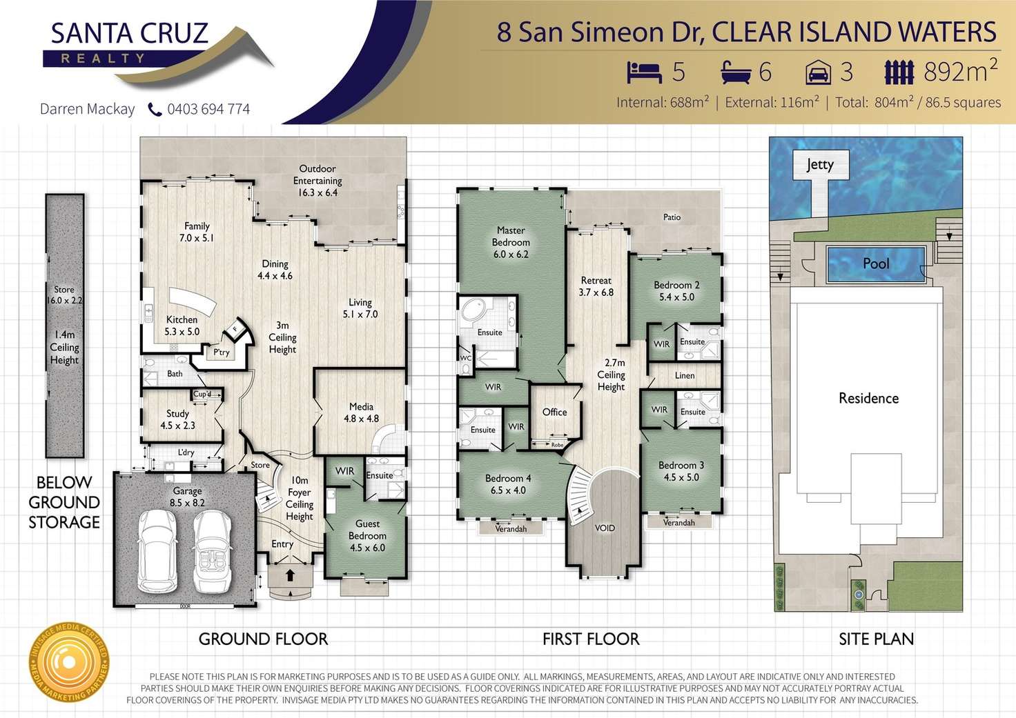 Floorplan of Homely house listing, 8 San Simeon Drive, Clear Island Waters QLD 4226