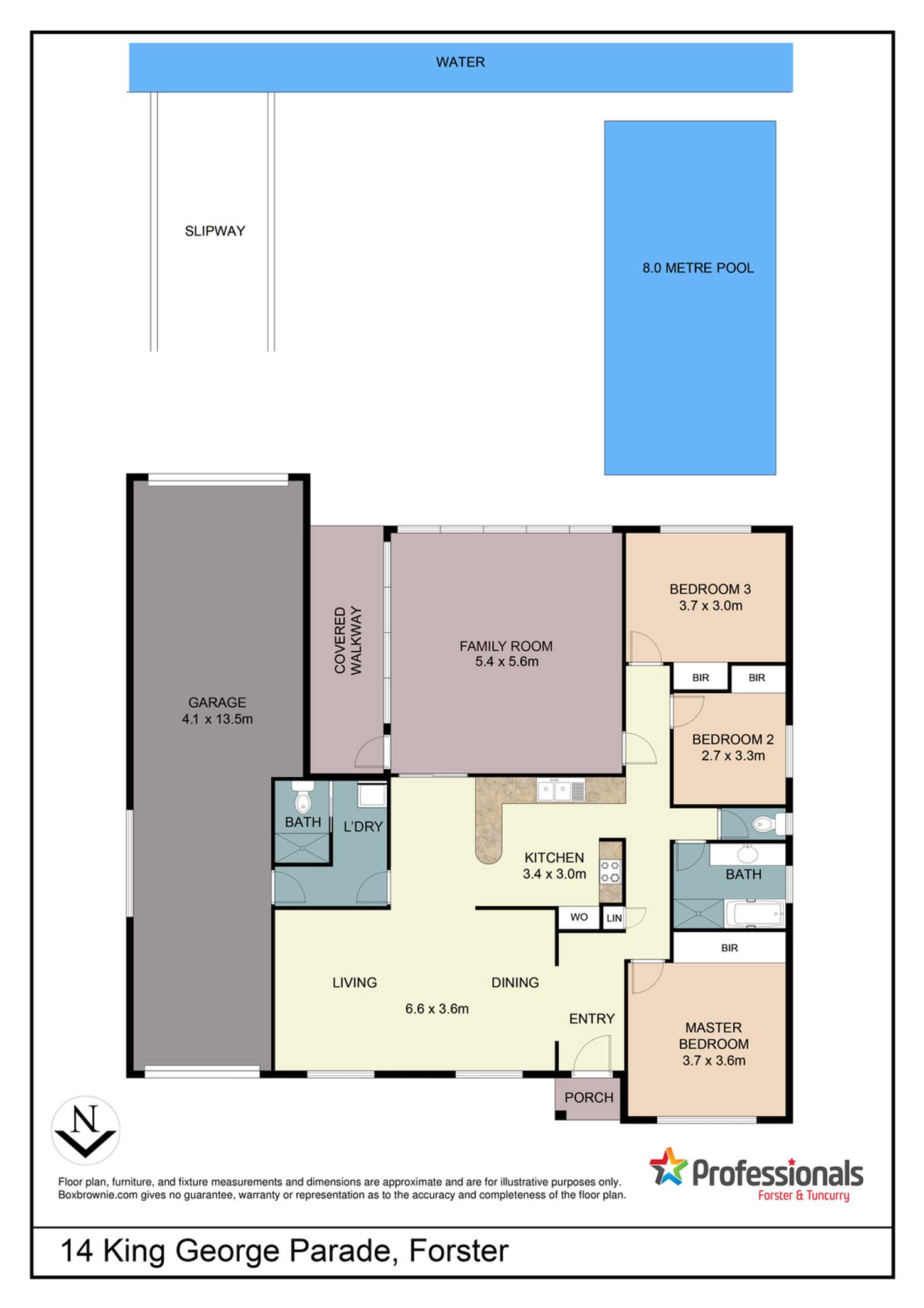 Floorplan of Homely house listing, 14 King George Parade, Forster NSW 2428
