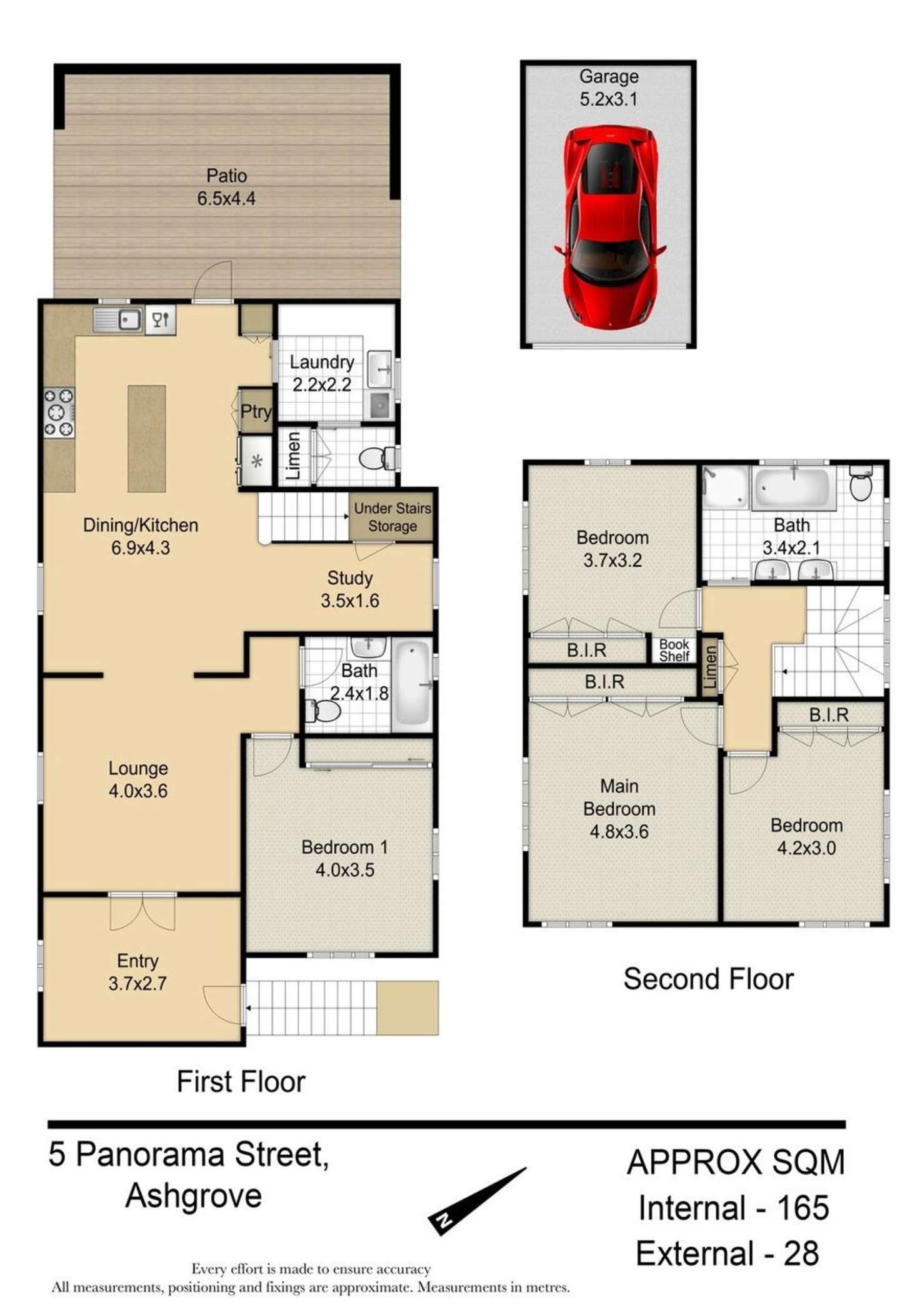 Floorplan of Homely house listing, 5 Panorama Street, Ashgrove QLD 4060
