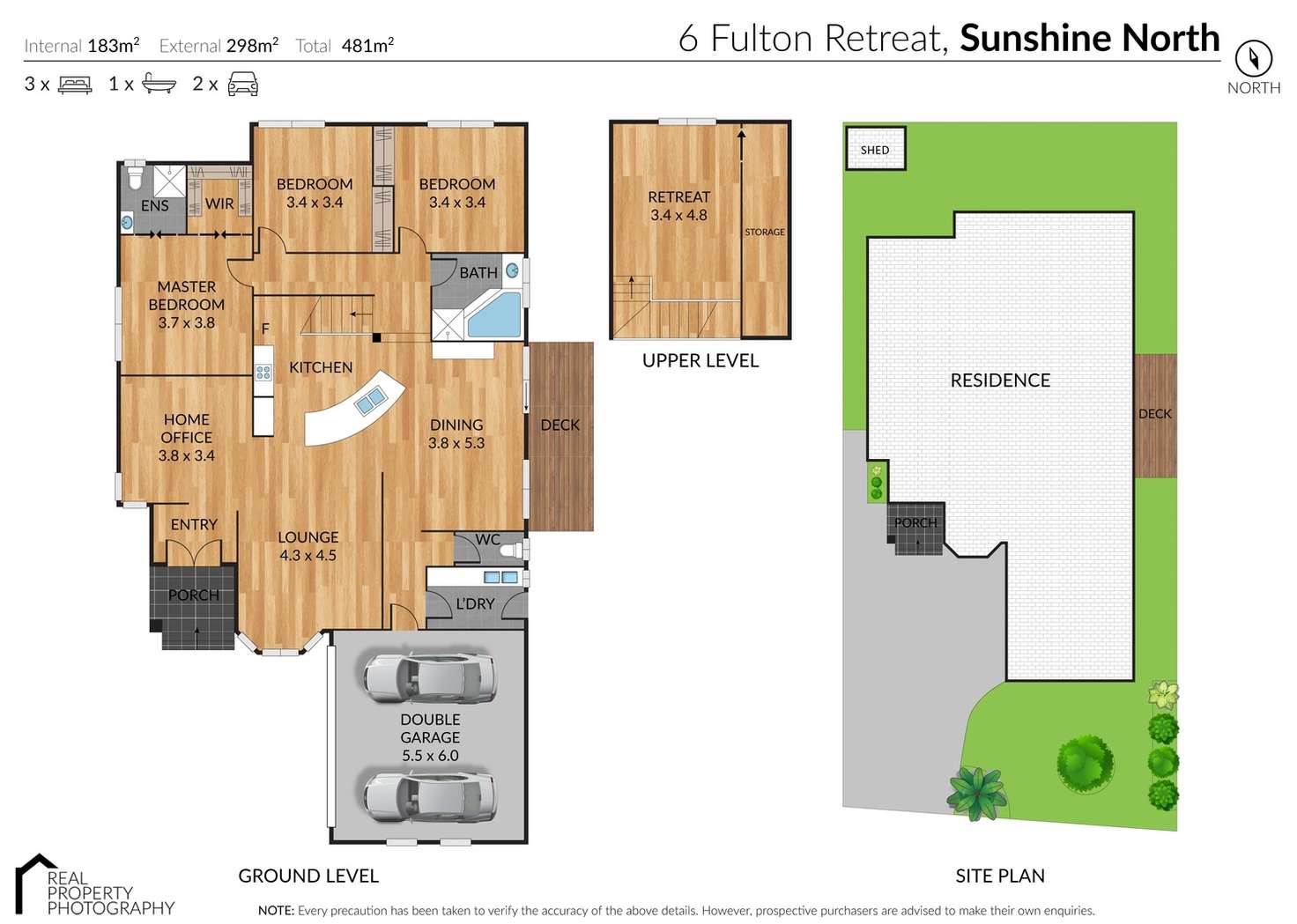 Floorplan of Homely house listing, 6 Fulton Retreat, Sunshine North VIC 3020