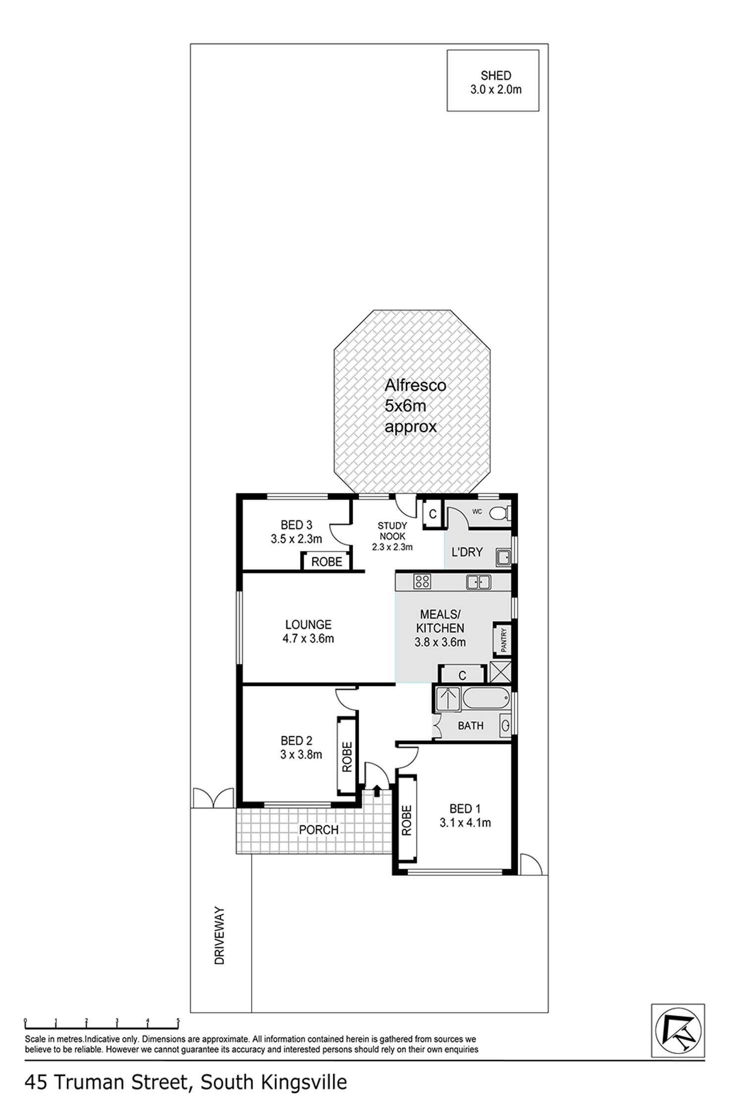 Floorplan of Homely house listing, 45 Truman Street, South Kingsville VIC 3015