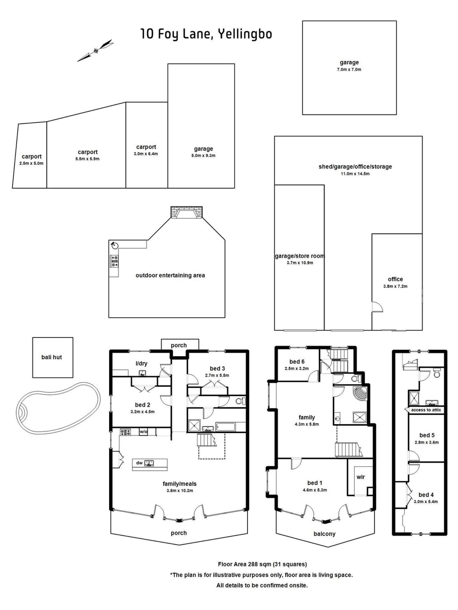 Floorplan of Homely house listing, 10 Foy Lane, Yellingbo VIC 3139