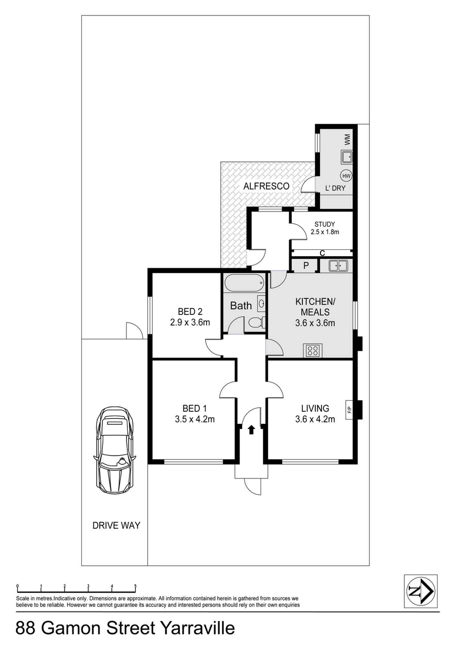 Floorplan of Homely house listing, 88 Gamon Street, Yarraville VIC 3013