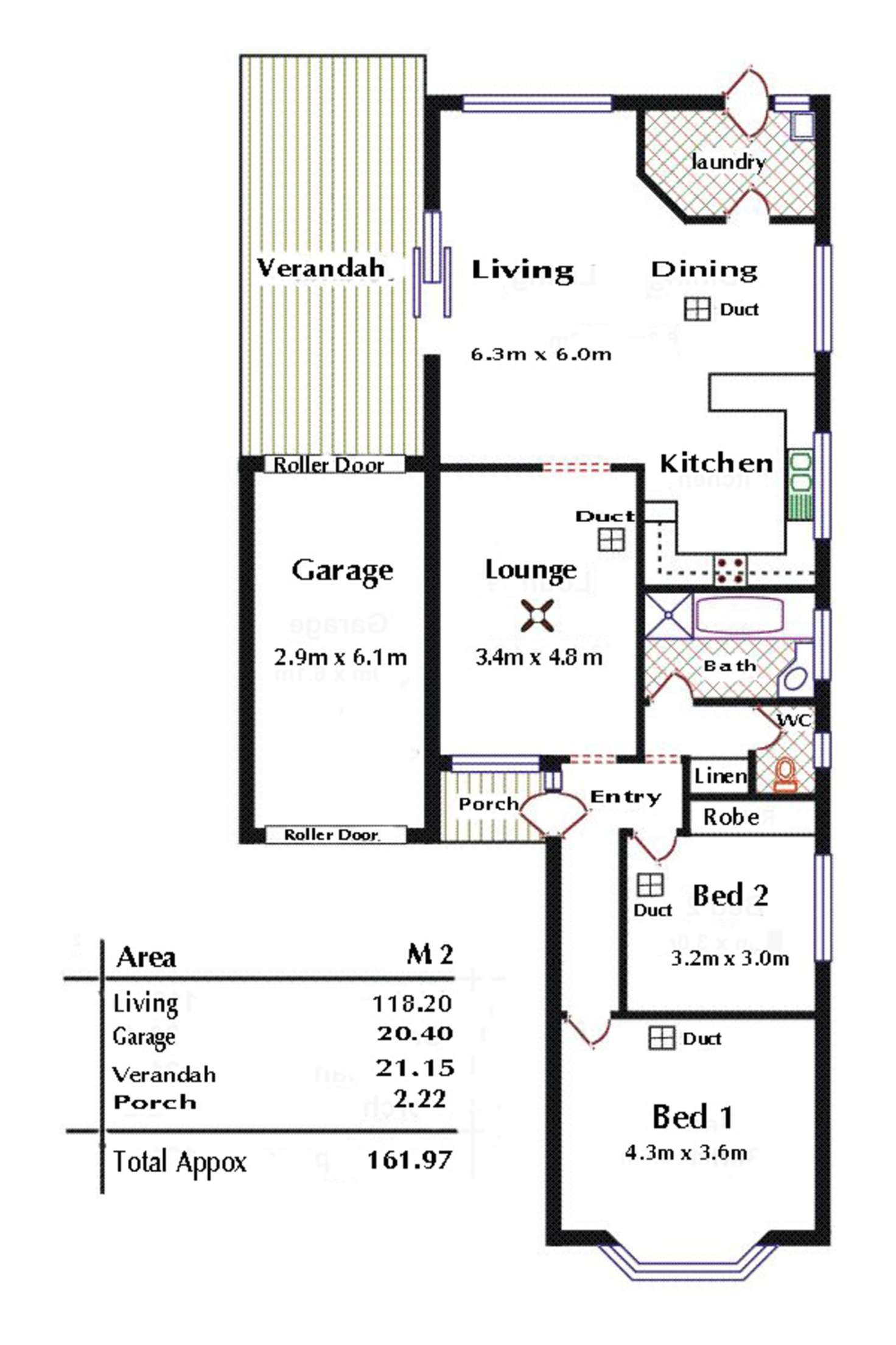 Floorplan of Homely unit listing, 2/35 Himalaya Drive, North Haven SA 5018