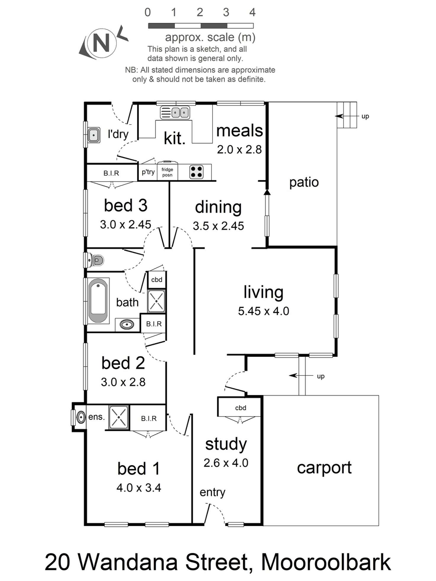 Floorplan of Homely house listing, 20 Wandana Street, Mooroolbark VIC 3138