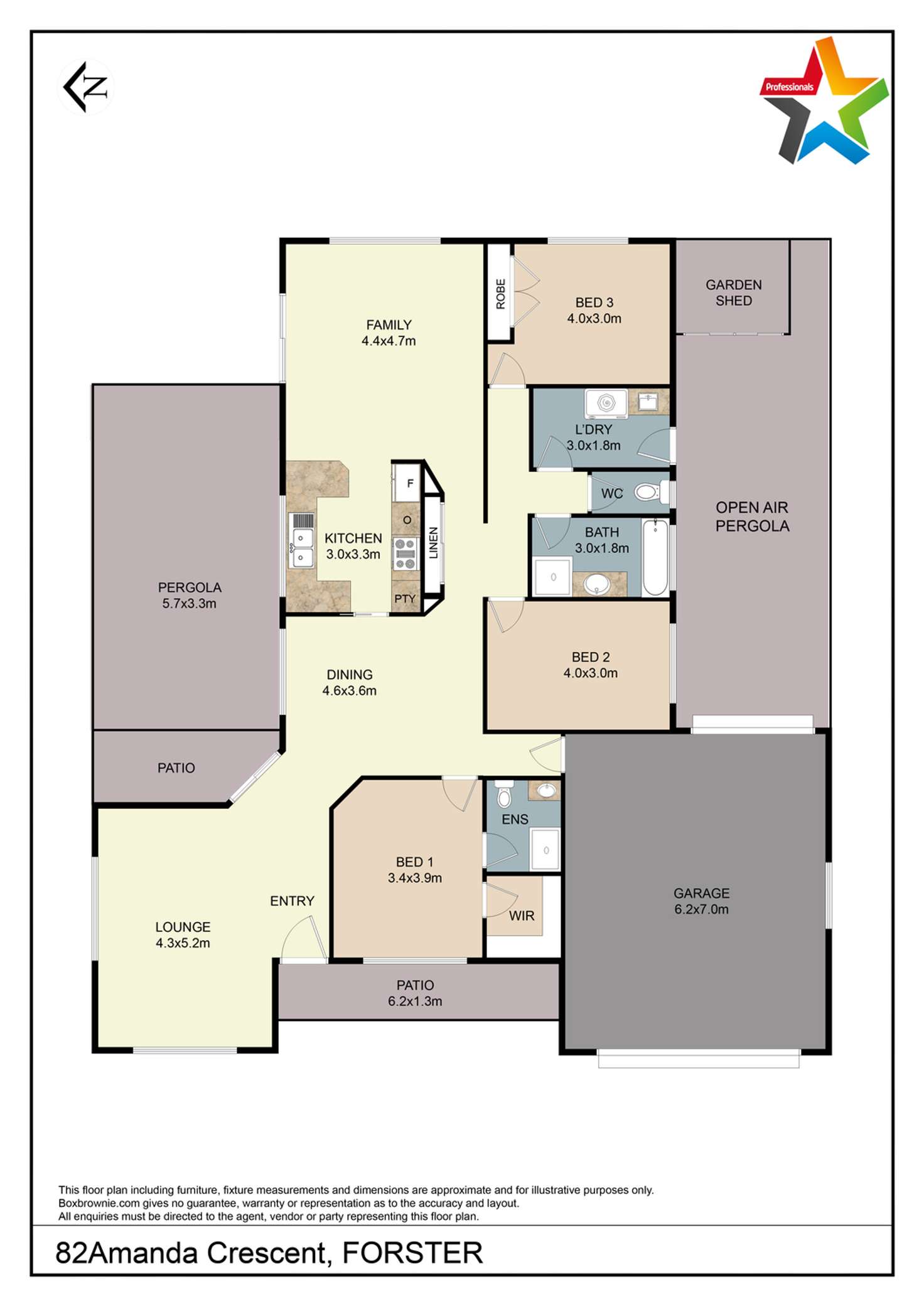 Floorplan of Homely house listing, 82 Amanda Crescent, Forster NSW 2428