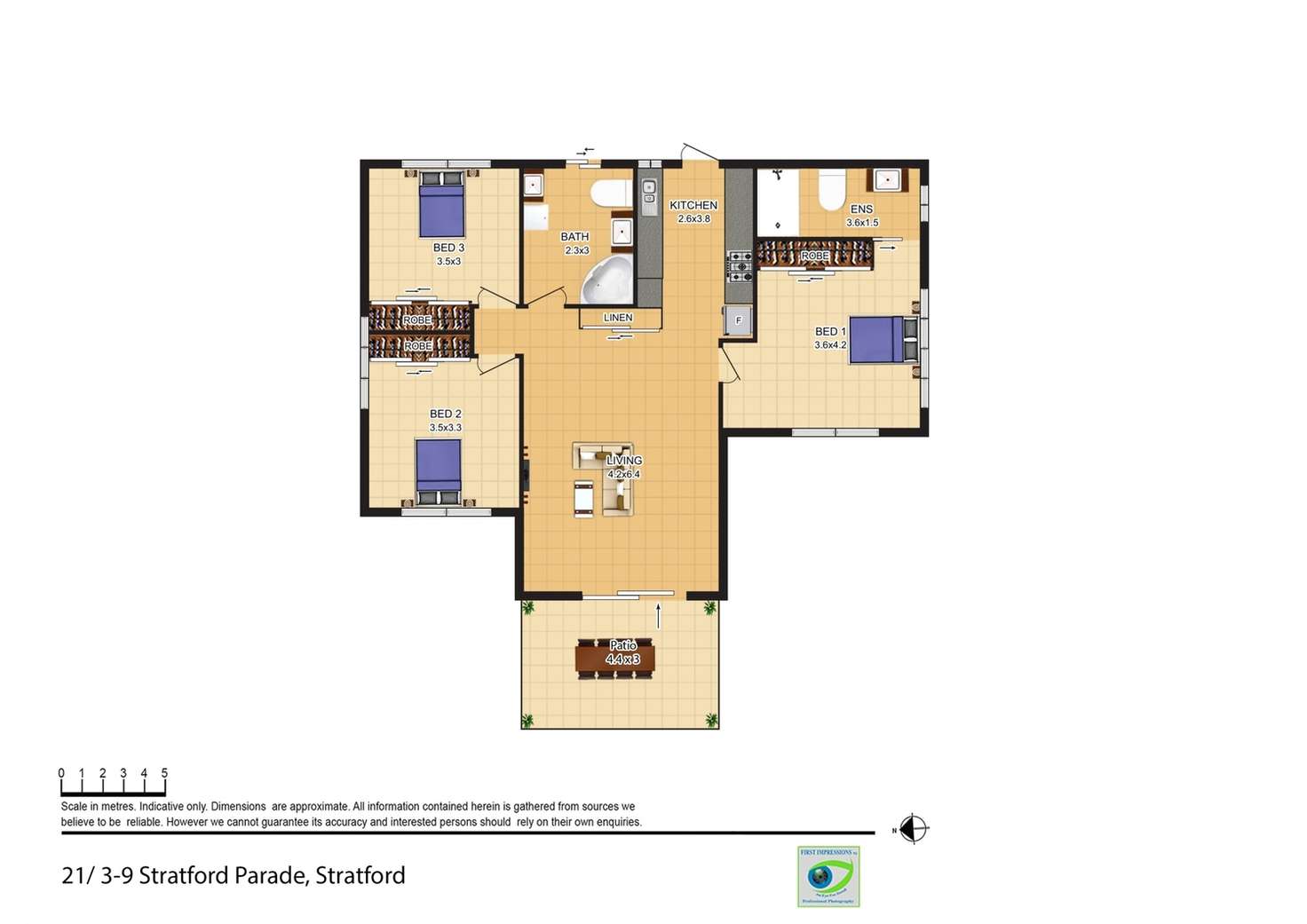 Floorplan of Homely apartment listing, 21/3 Stratford Parade, Stratford QLD 4870