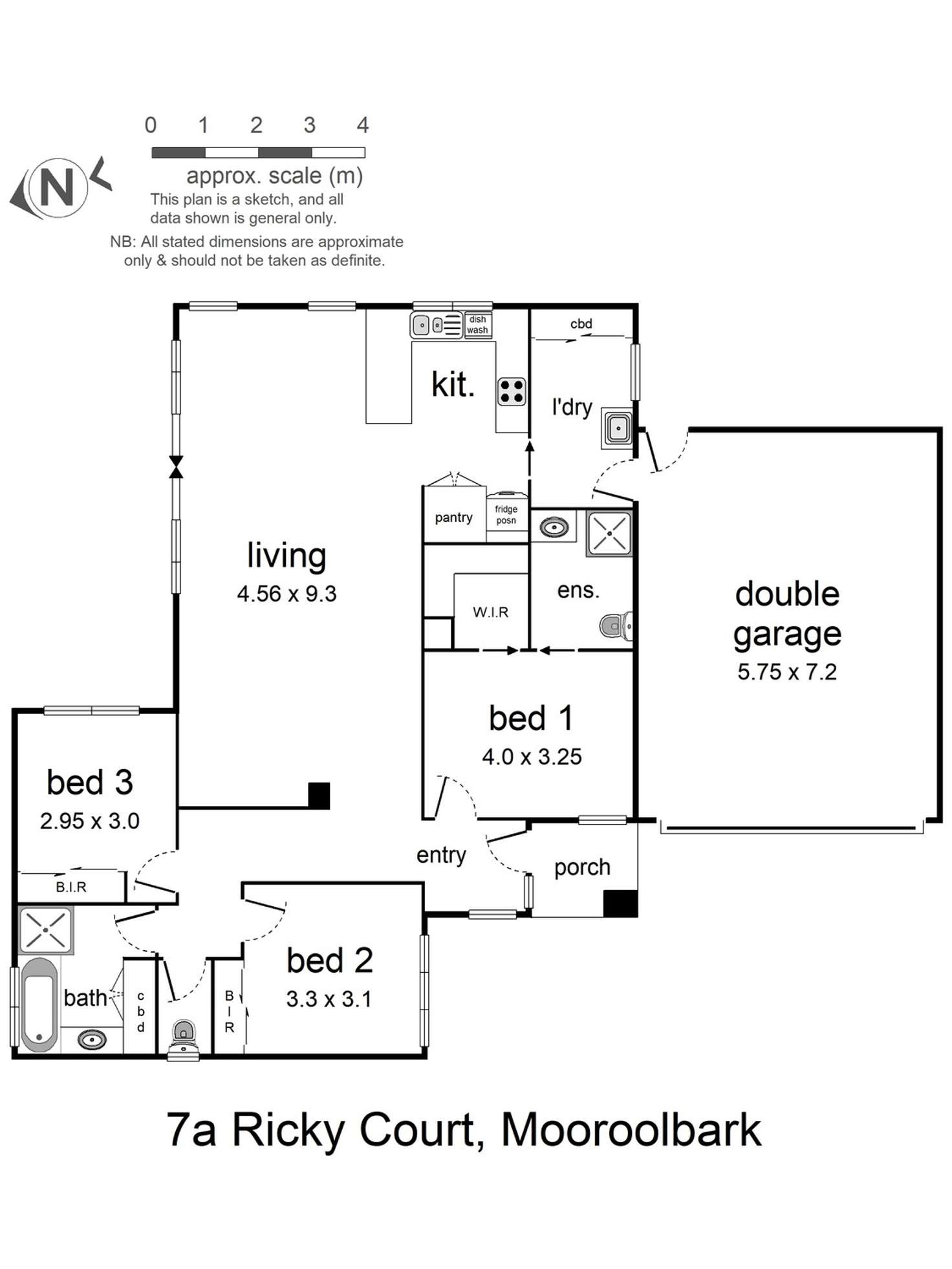 Floorplan of Homely unit listing, 7a Ricky Court, Mooroolbark VIC 3138