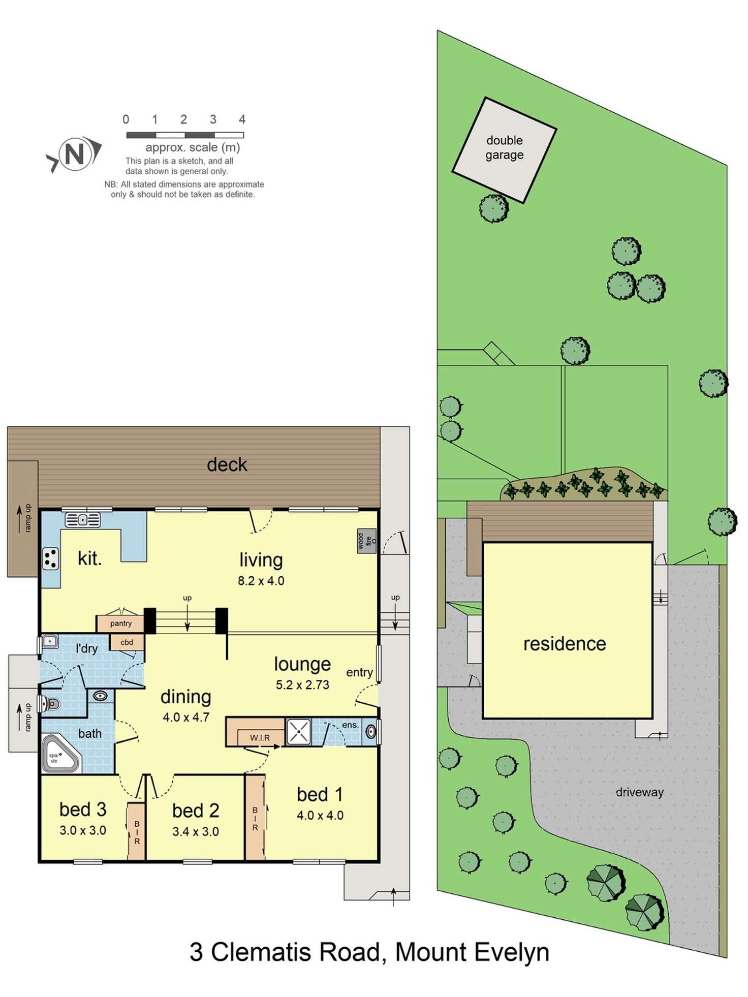 Floorplan of Homely house listing, 3 Clematis Road, Mount Evelyn VIC 3796