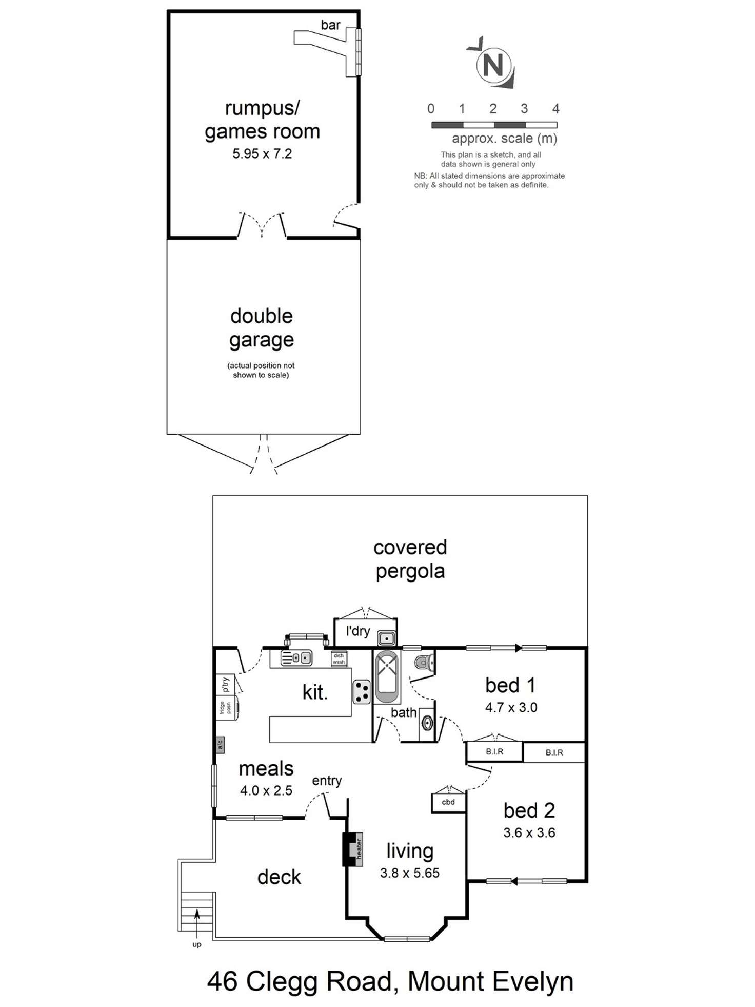 Floorplan of Homely house listing, 46 Clegg Road, Mount Evelyn VIC 3796