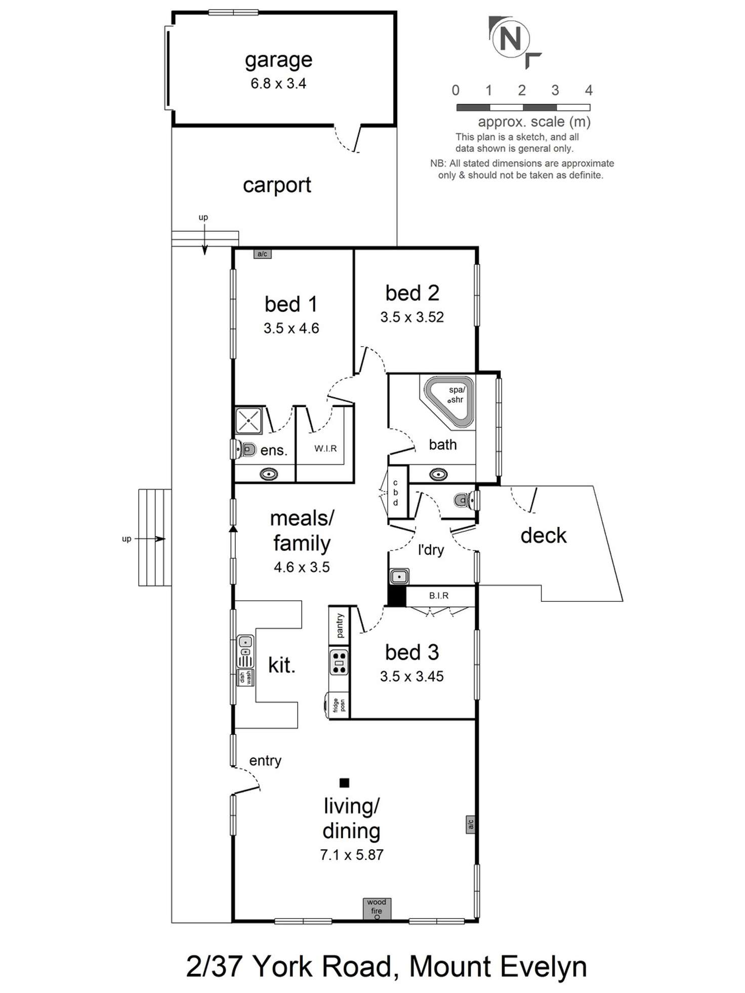 Floorplan of Homely house listing, 2/37 York Road, Mount Evelyn VIC 3796