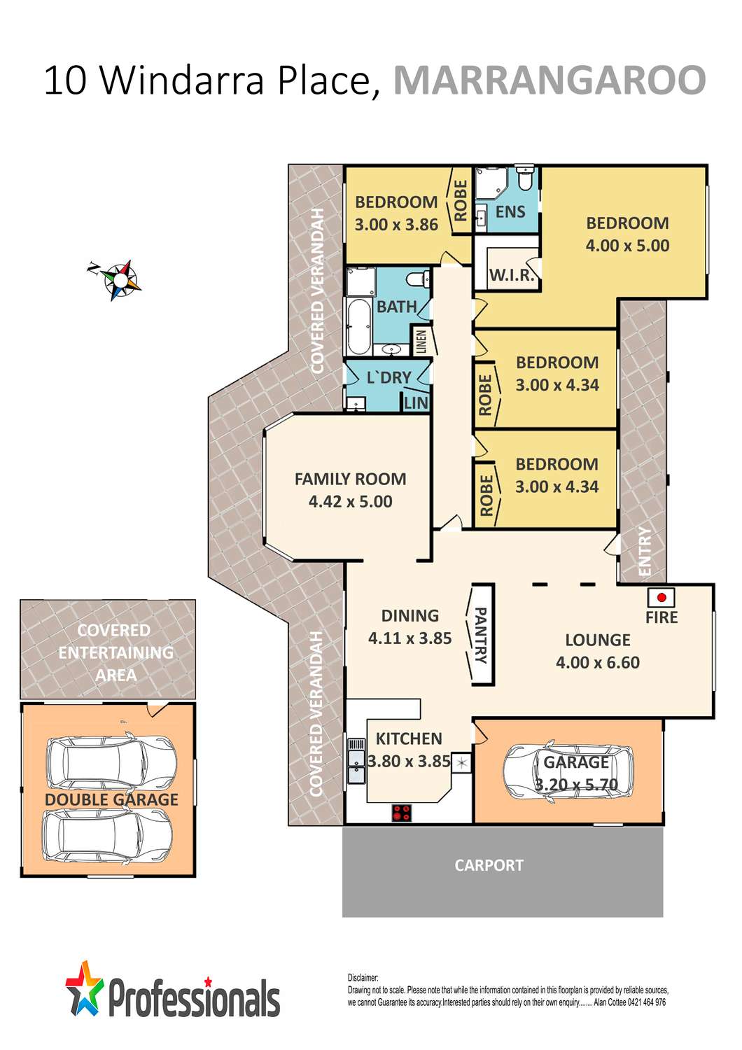 Floorplan of Homely house listing, 10 Windarra Place, Marrangaroo NSW 2790