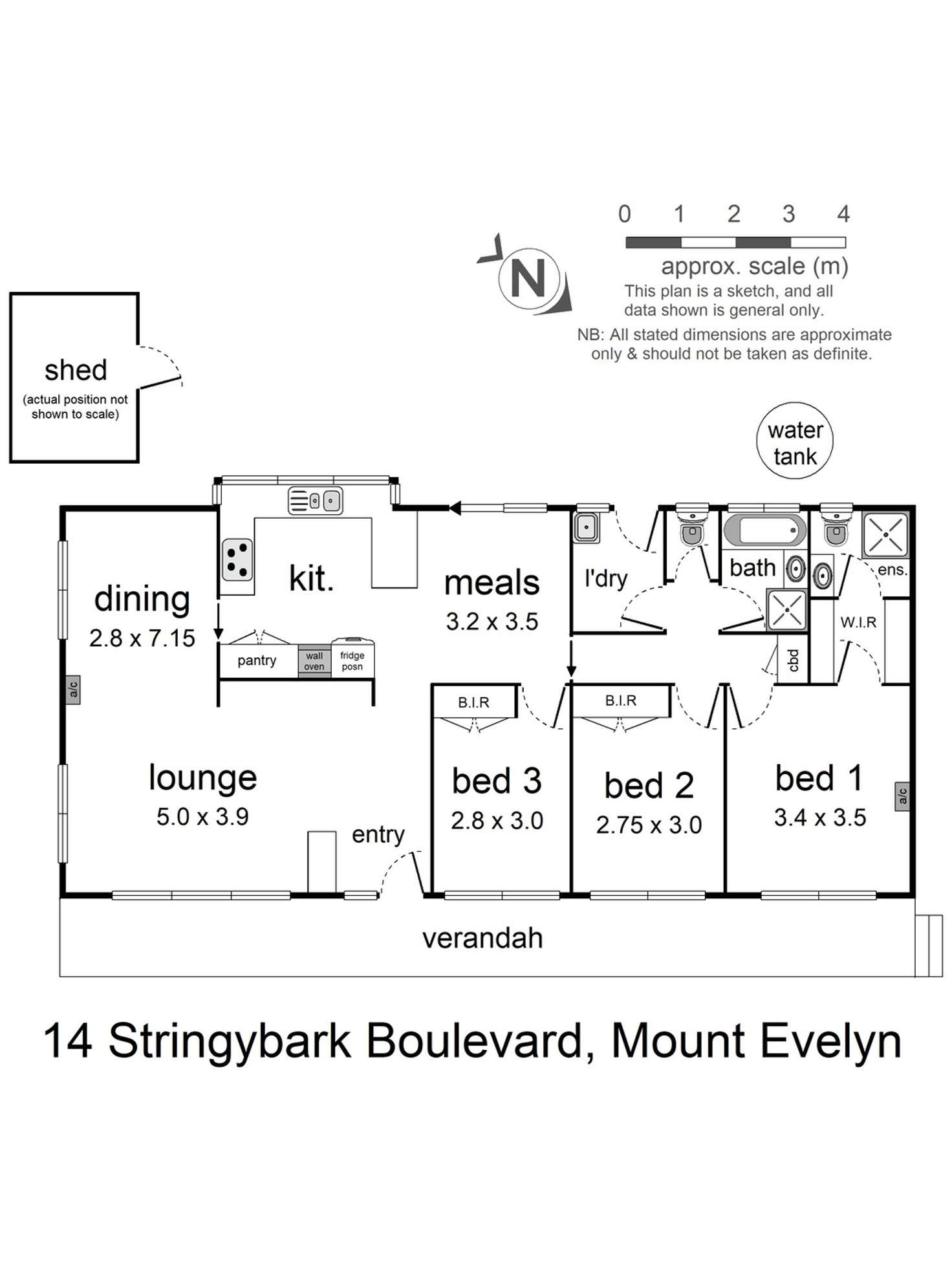 Floorplan of Homely house listing, 14 Stringybark Boulevard, Mount Evelyn VIC 3796