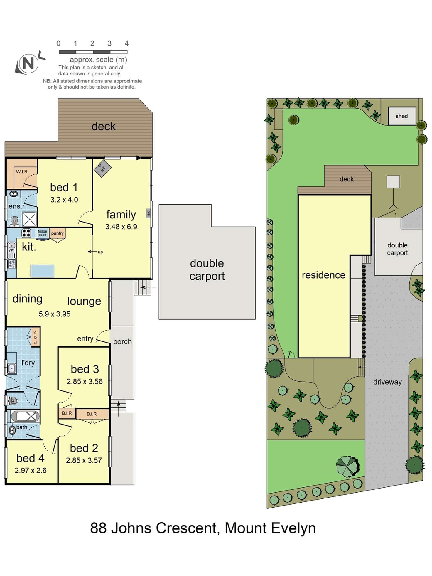 Floorplan of Homely house listing, 88 Johns Crescent, Mount Evelyn VIC 3796