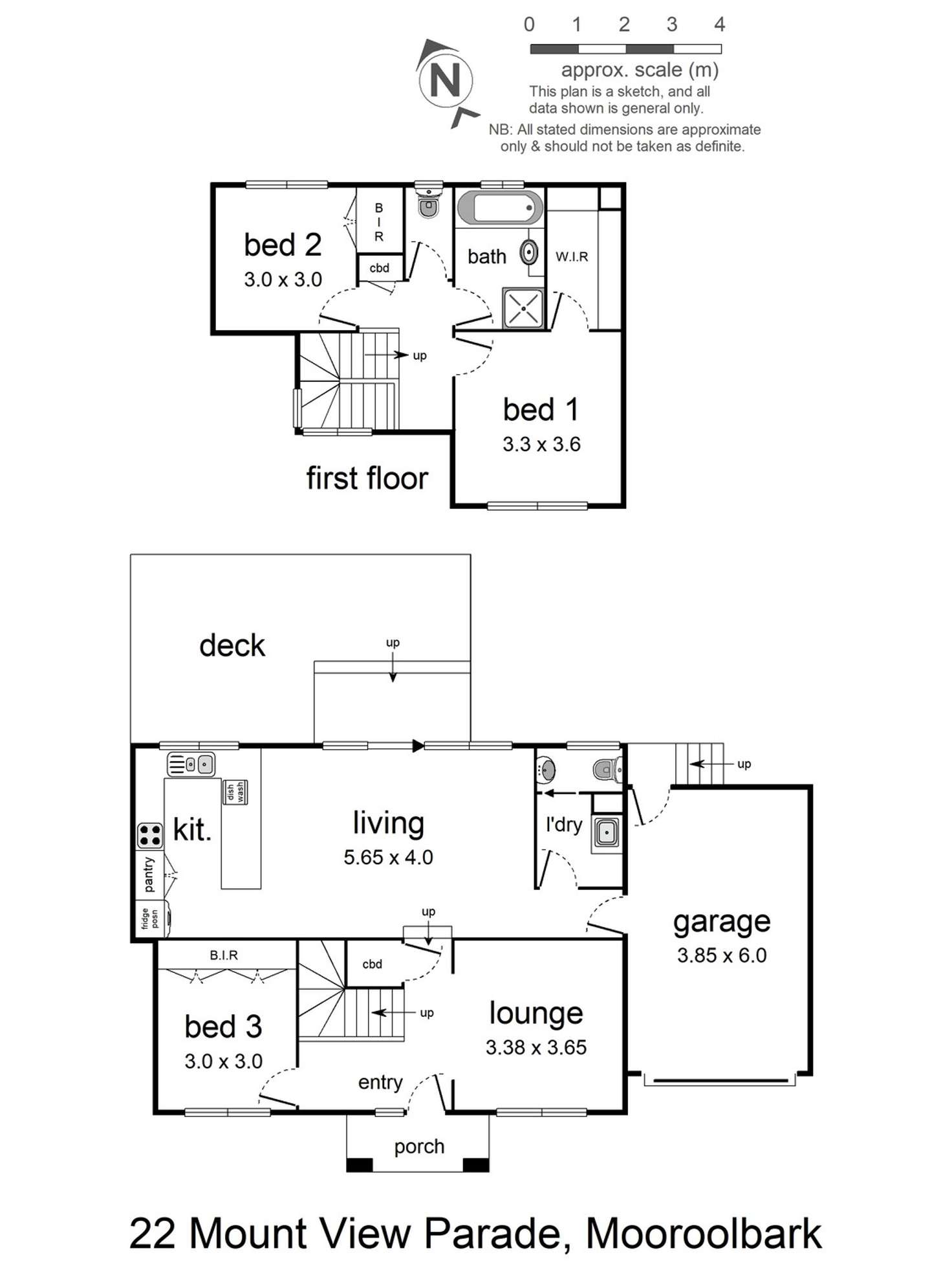 Floorplan of Homely house listing, 22 Mount View Parade, Mooroolbark VIC 3138