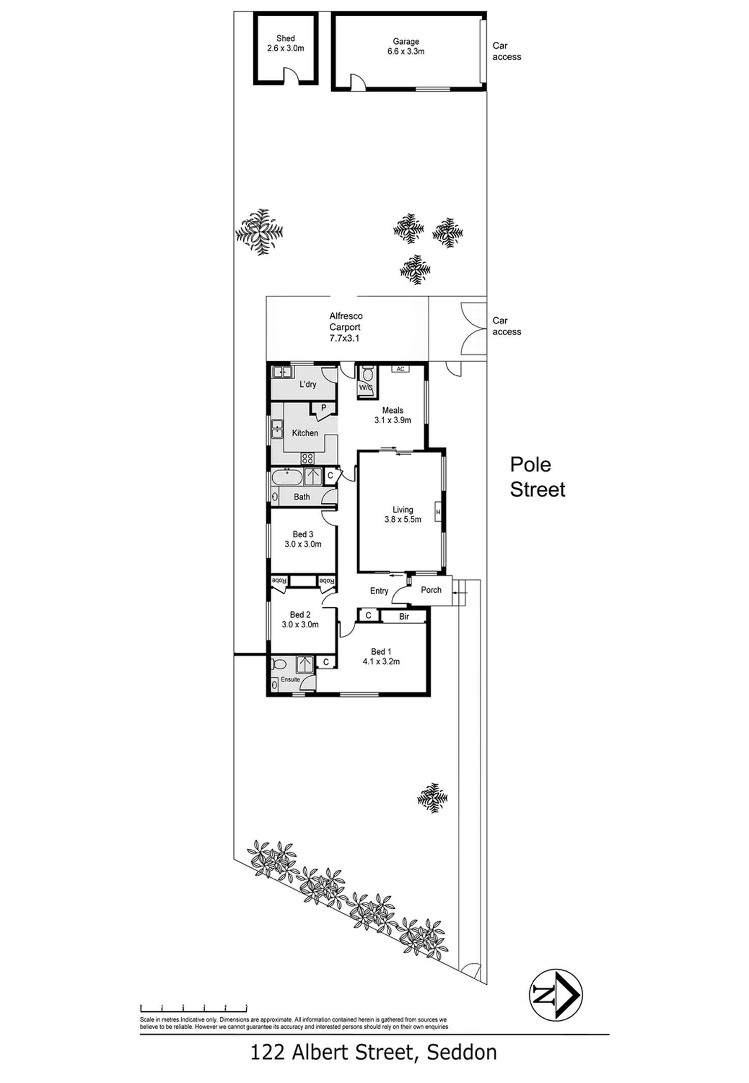 Floorplan of Homely house listing, 122 Albert Street, Seddon VIC 3011