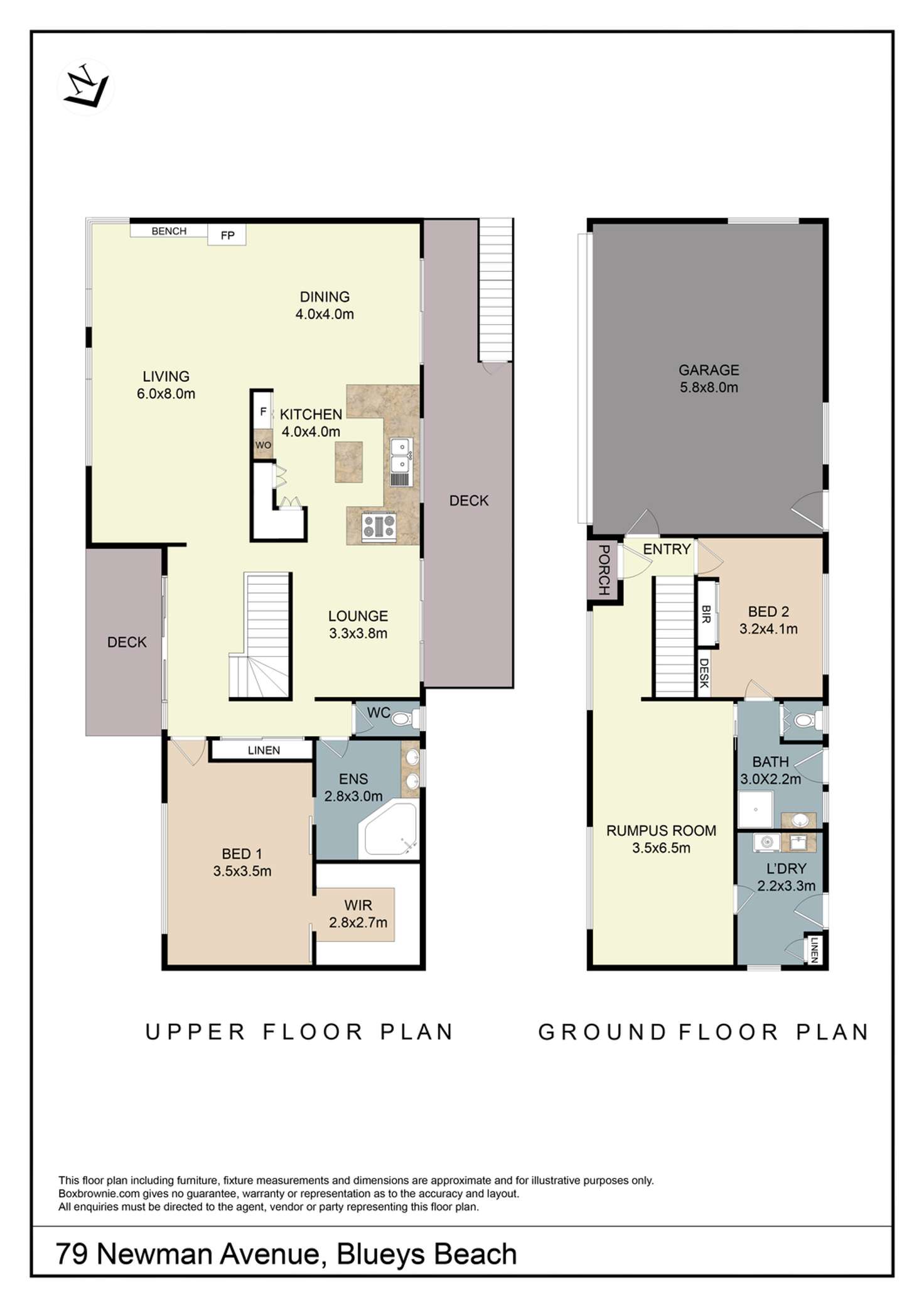Floorplan of Homely house listing, 79 Newman Avenue, Blueys Beach NSW 2428