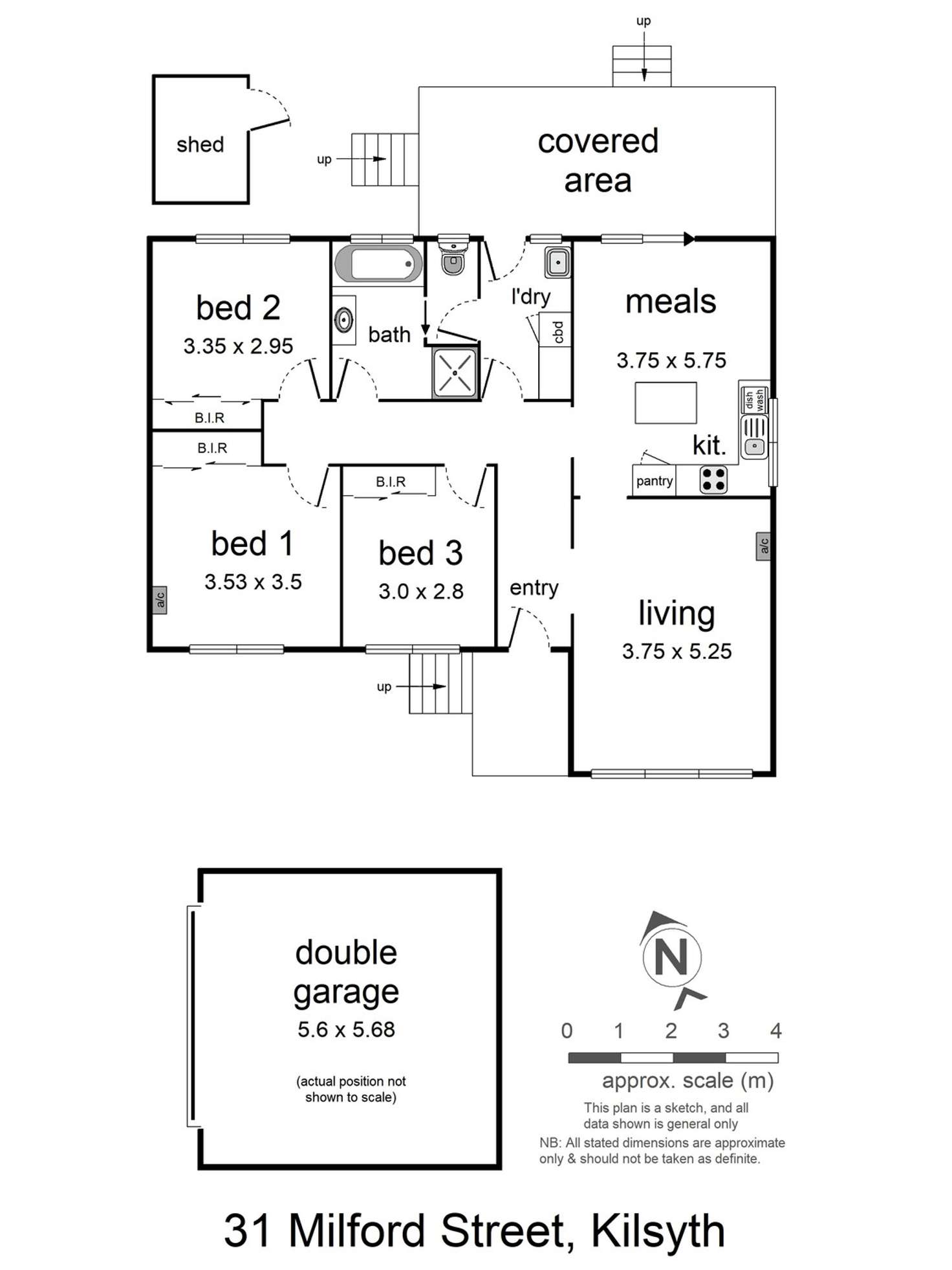 Floorplan of Homely house listing, 31 Milford Street, Kilsyth VIC 3137