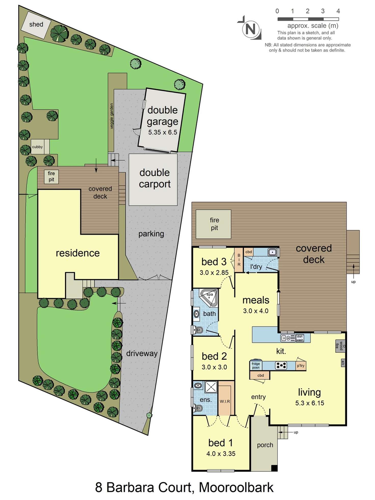 Floorplan of Homely house listing, 8 Barbara Court, Mooroolbark VIC 3138