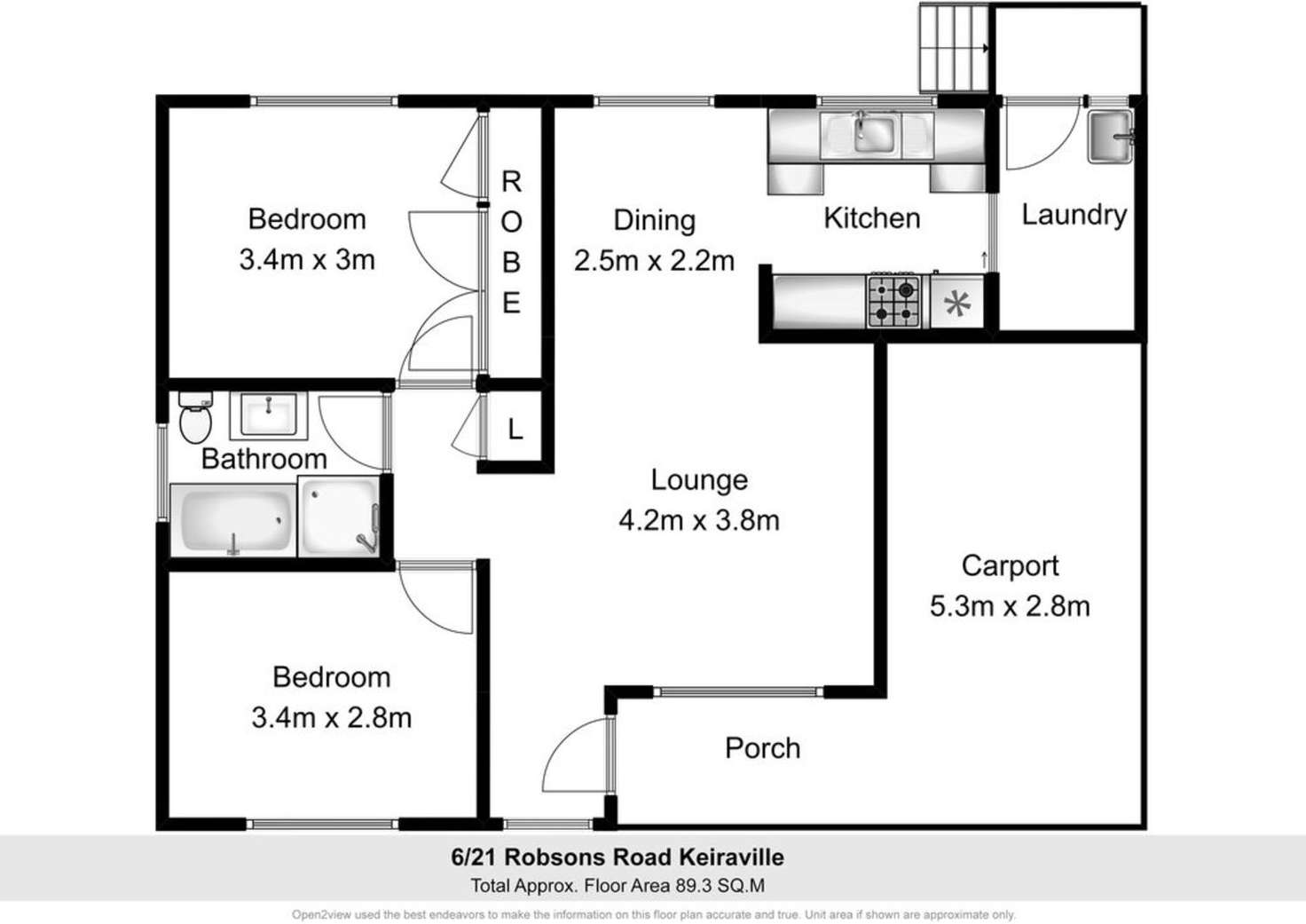 Floorplan of Homely villa listing, 6/21 Robsons Road, Keiraville NSW 2500