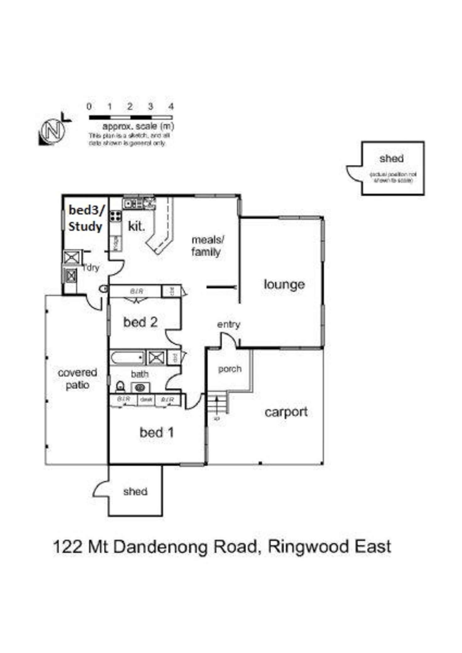 Floorplan of Homely house listing, 122 Mt Dandenong Road, Ringwood East VIC 3135