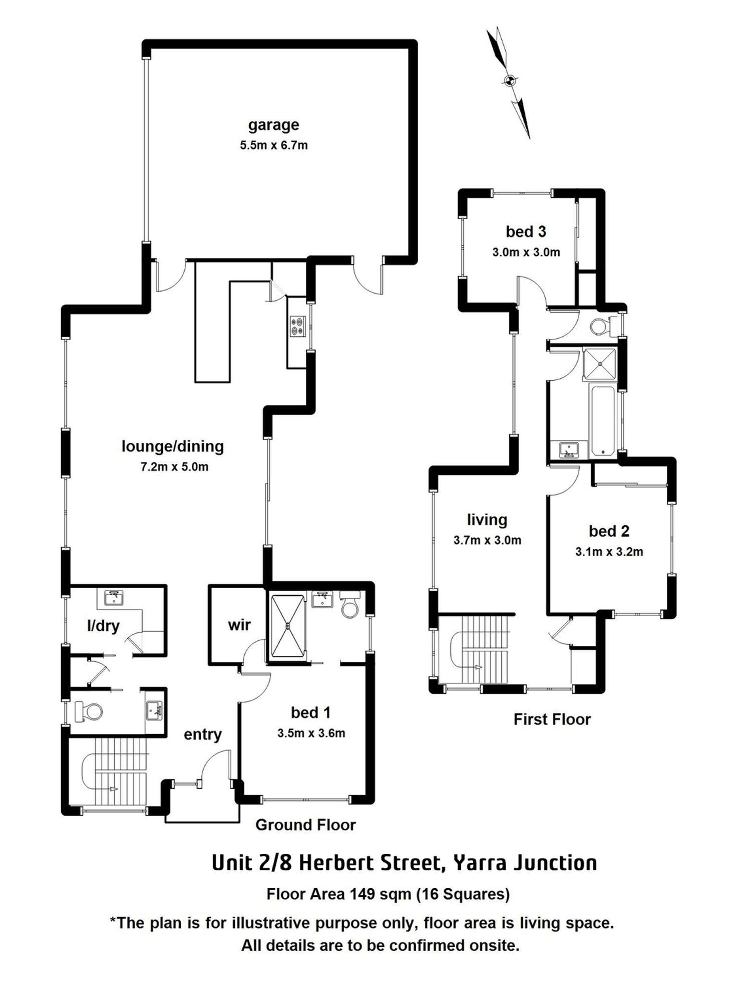 Floorplan of Homely house listing, 2/8 Herbert Street, Yarra Junction VIC 3797