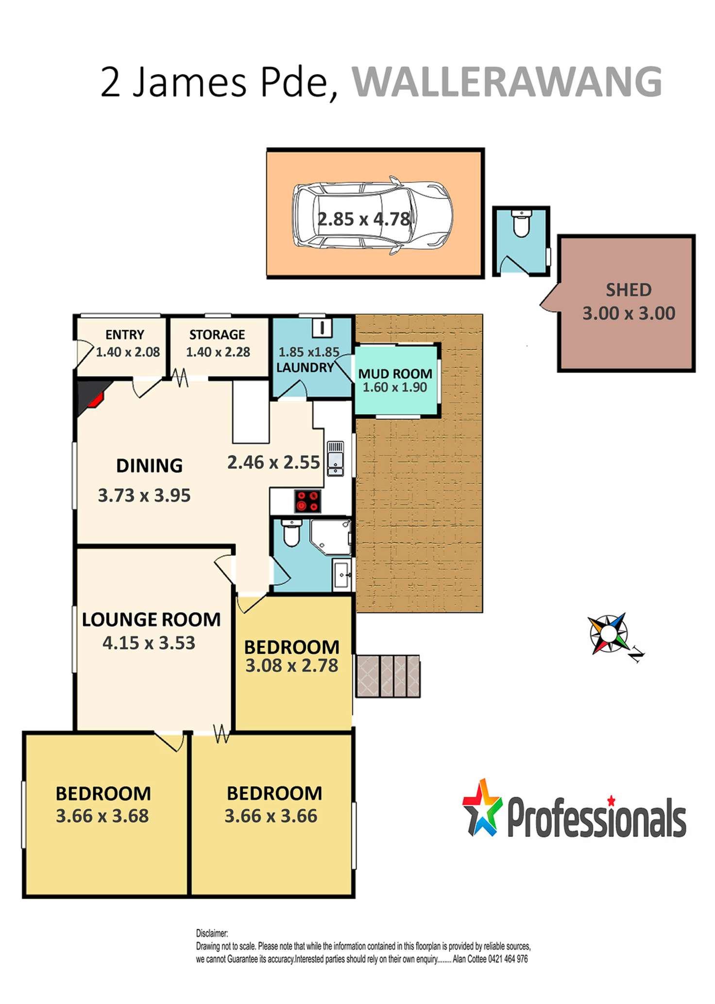 Floorplan of Homely house listing, 2 James Parade, Wallerawang NSW 2845