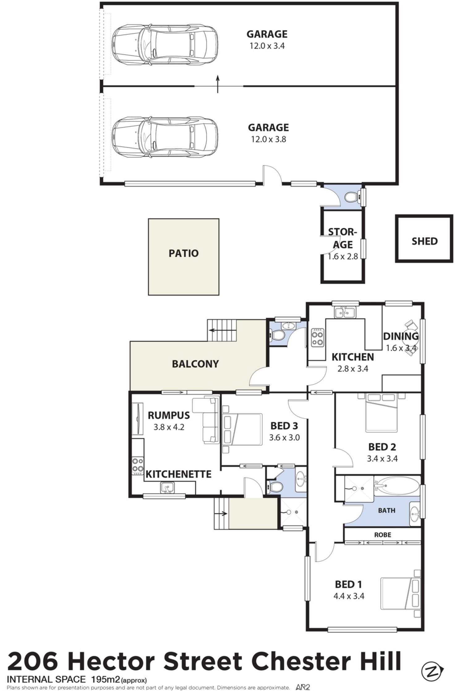 Floorplan of Homely house listing, 206 Hector Street, Chester Hill NSW 2162