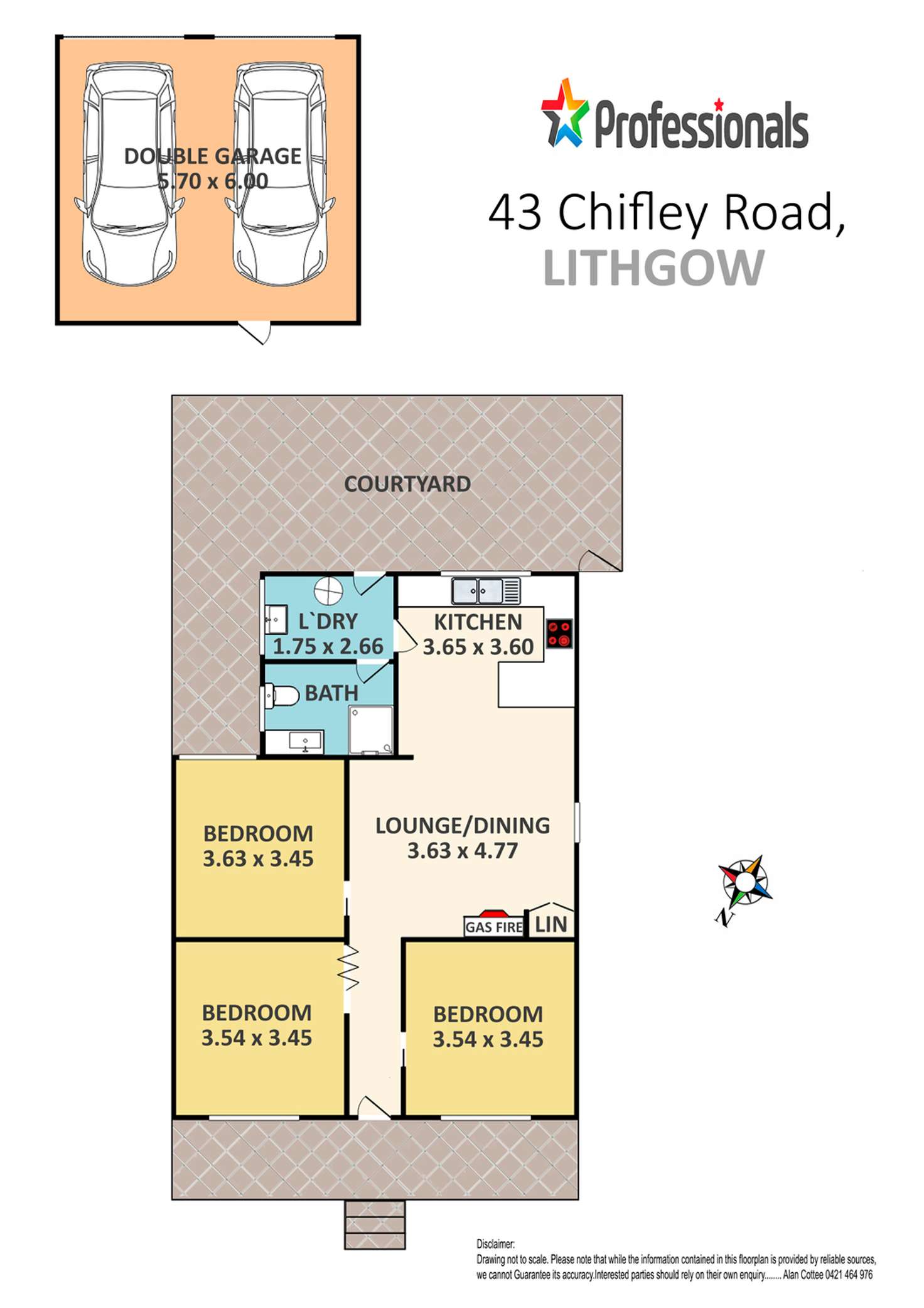 Floorplan of Homely house listing, 43 Chifley Road, Lithgow NSW 2790