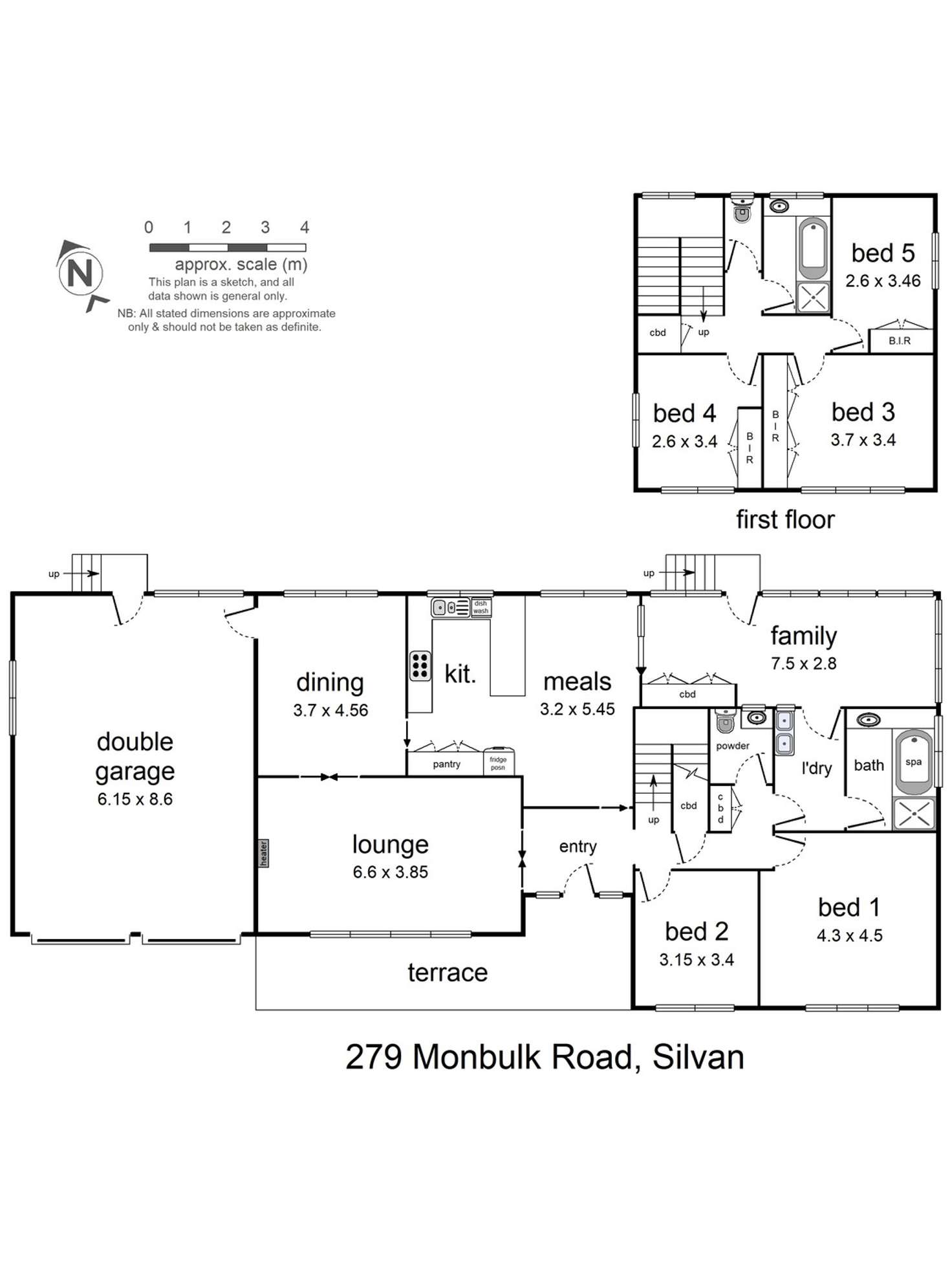 Floorplan of Homely house listing, 279 Monbulk Road, Silvan VIC 3795