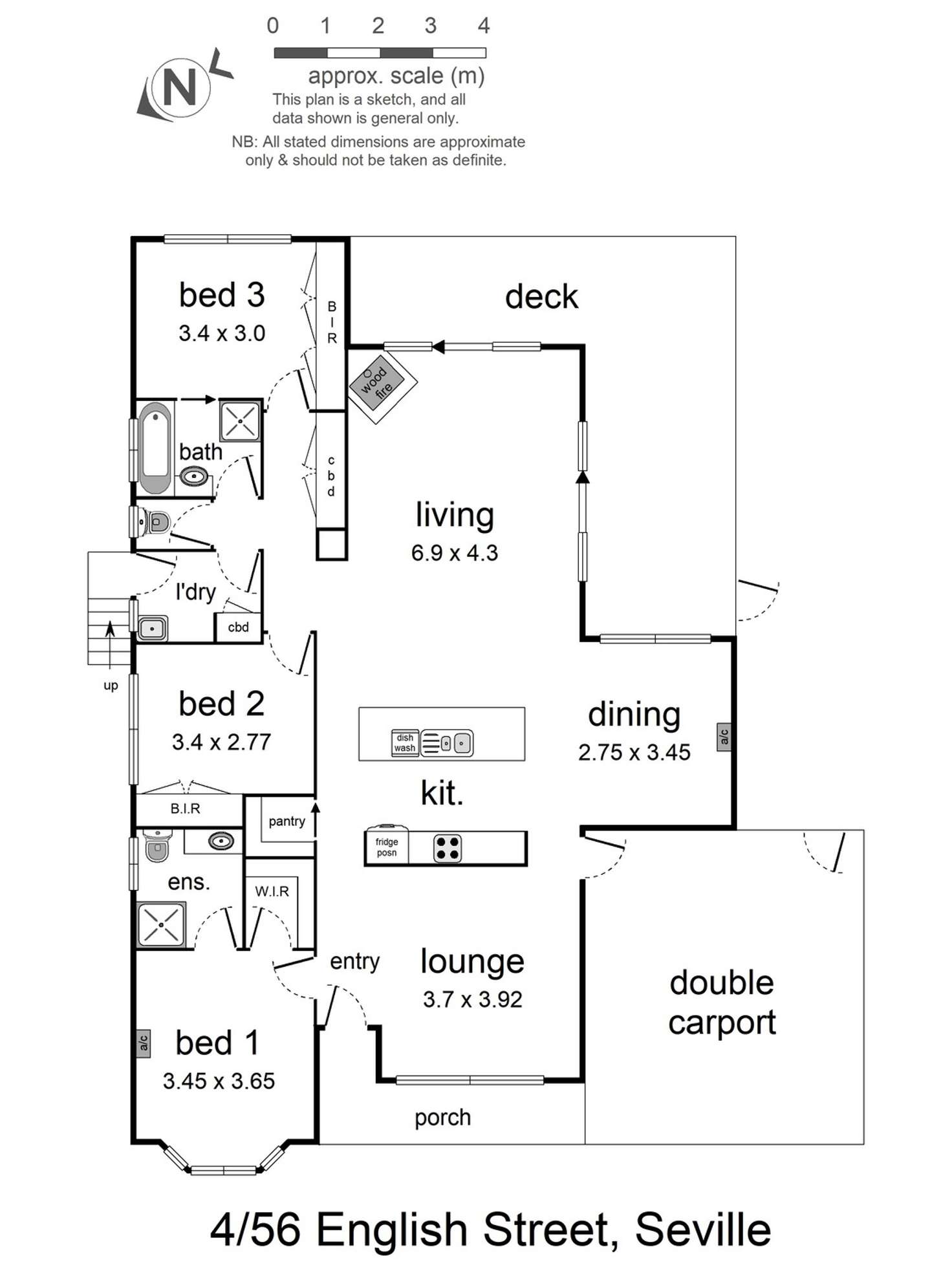 Floorplan of Homely house listing, 4/56 English Street, Seville VIC 3139