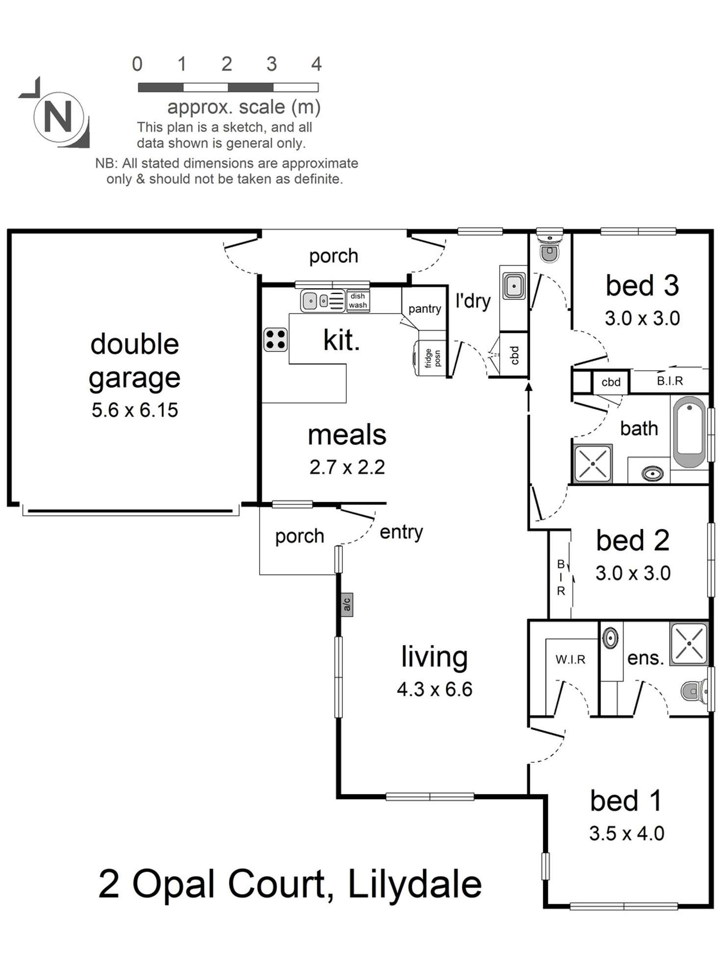 Floorplan of Homely house listing, 2 Opal Court, Lilydale VIC 3140