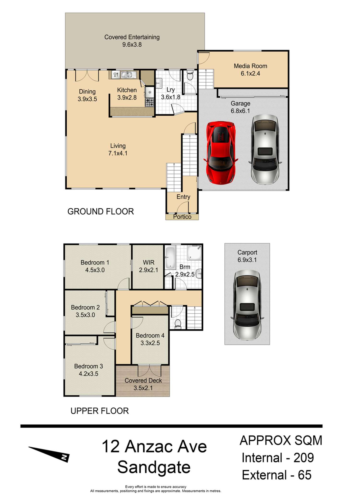Floorplan of Homely house listing, 12 Anzac Avenue, Sandgate QLD 4017