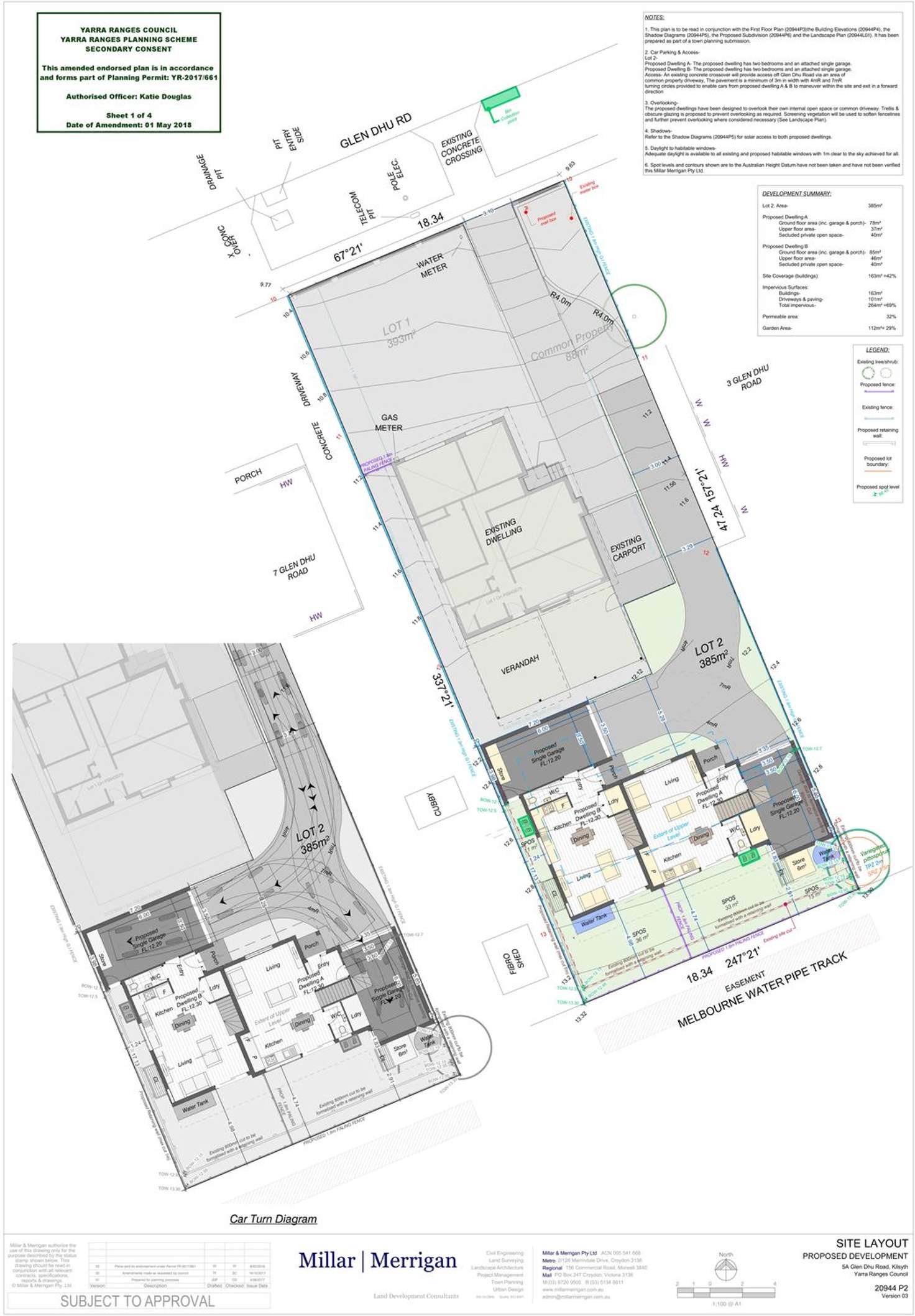 Floorplan of Homely residentialLand listing, 5a Glen Dhu Road, Kilsyth VIC 3137