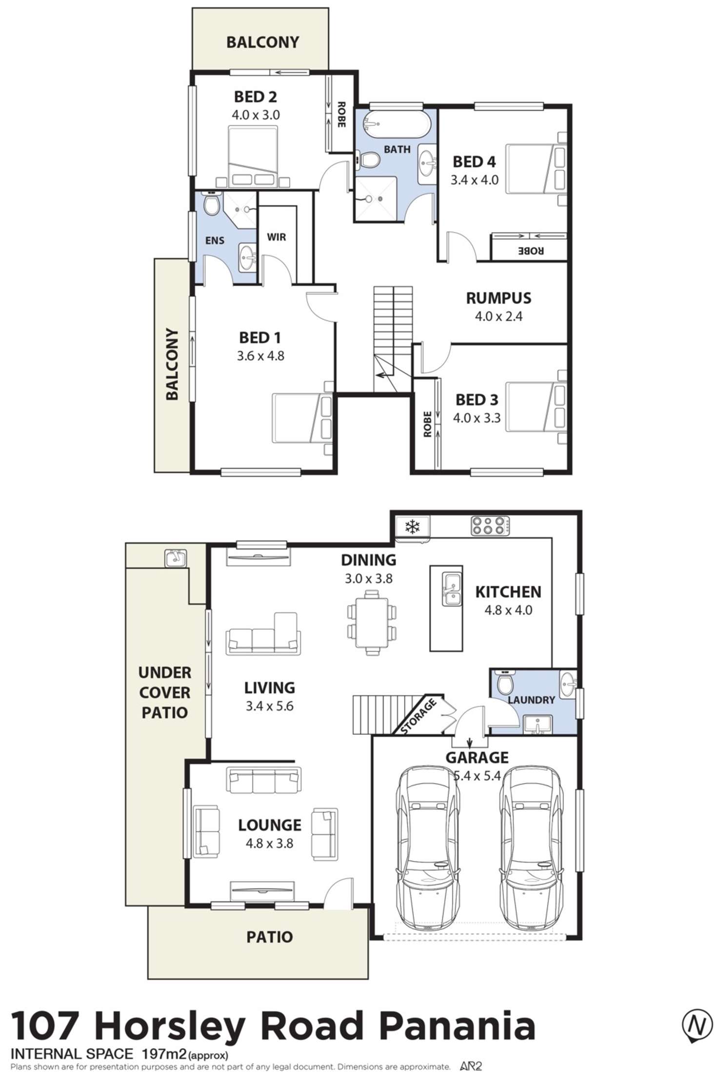 Floorplan of Homely semiDetached listing, 107 Horsley Road, Panania NSW 2213