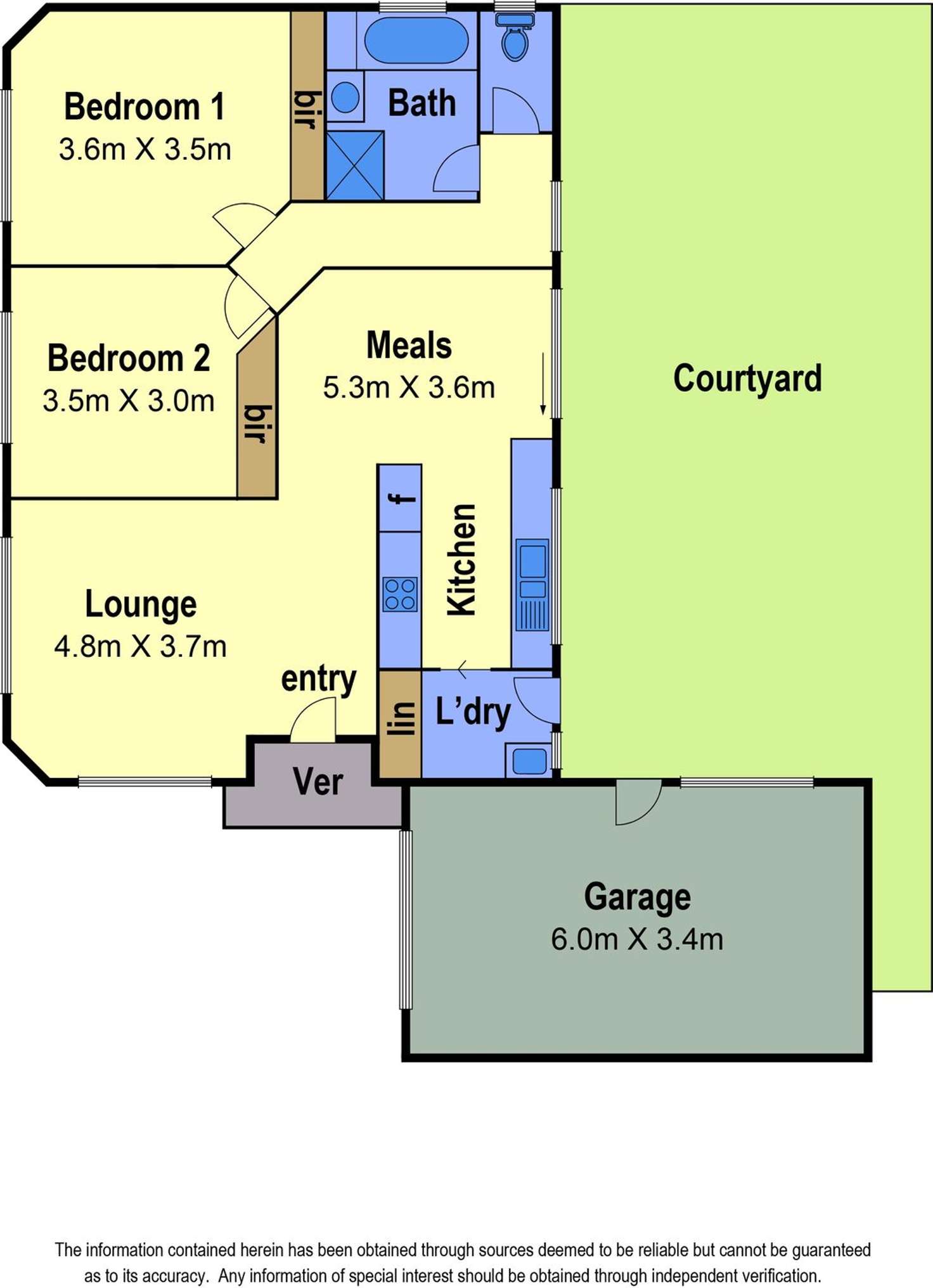 Floorplan of Homely unit listing, 1/54 McNicholl Way, Delahey VIC 3037